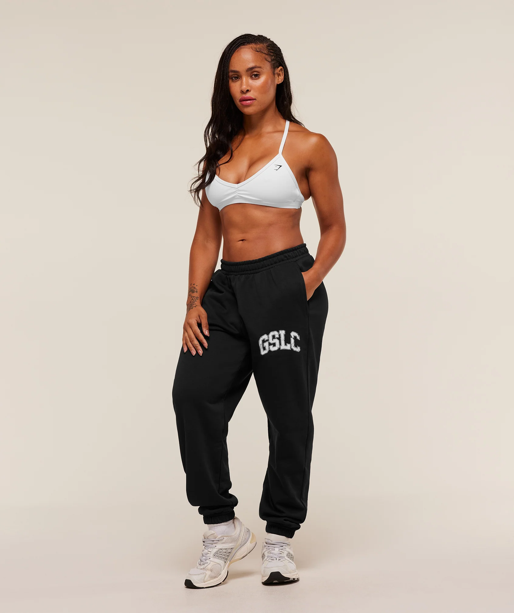 Gymshark GSLC Lifting Club Cuffed Joggers - Black - Image 6