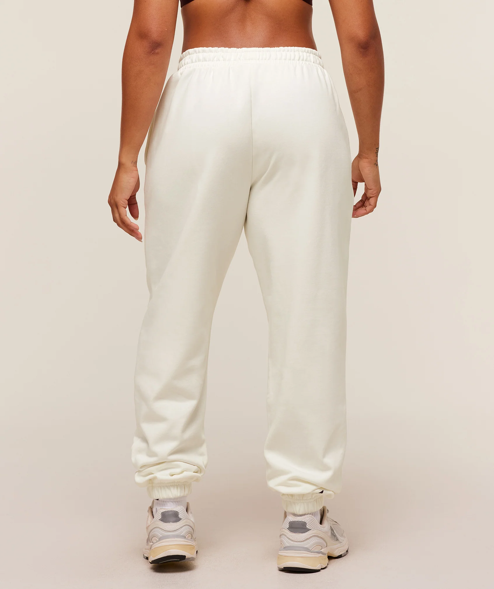 Gymshark GSLC Lifting Club Cuffed Joggers - Soft White - Image 2