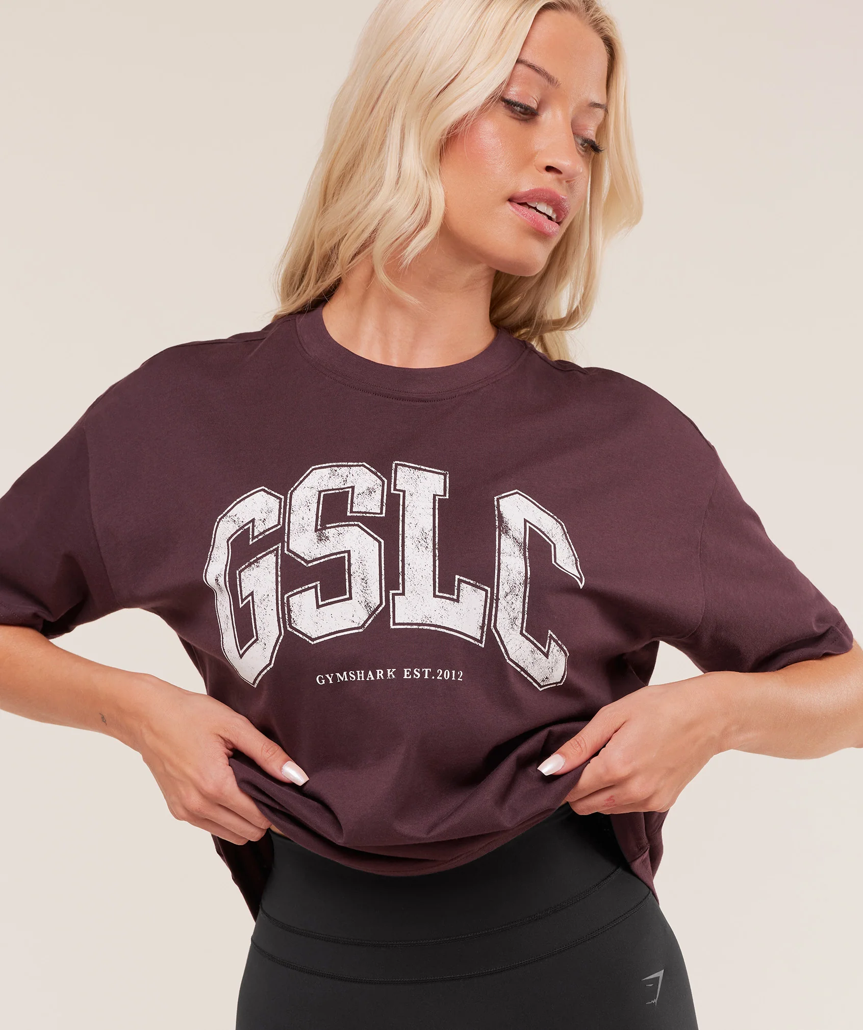 Gymshark GSLC Lifting Club Short Sleeve T-Shirt - Cherry Purple - Image 4