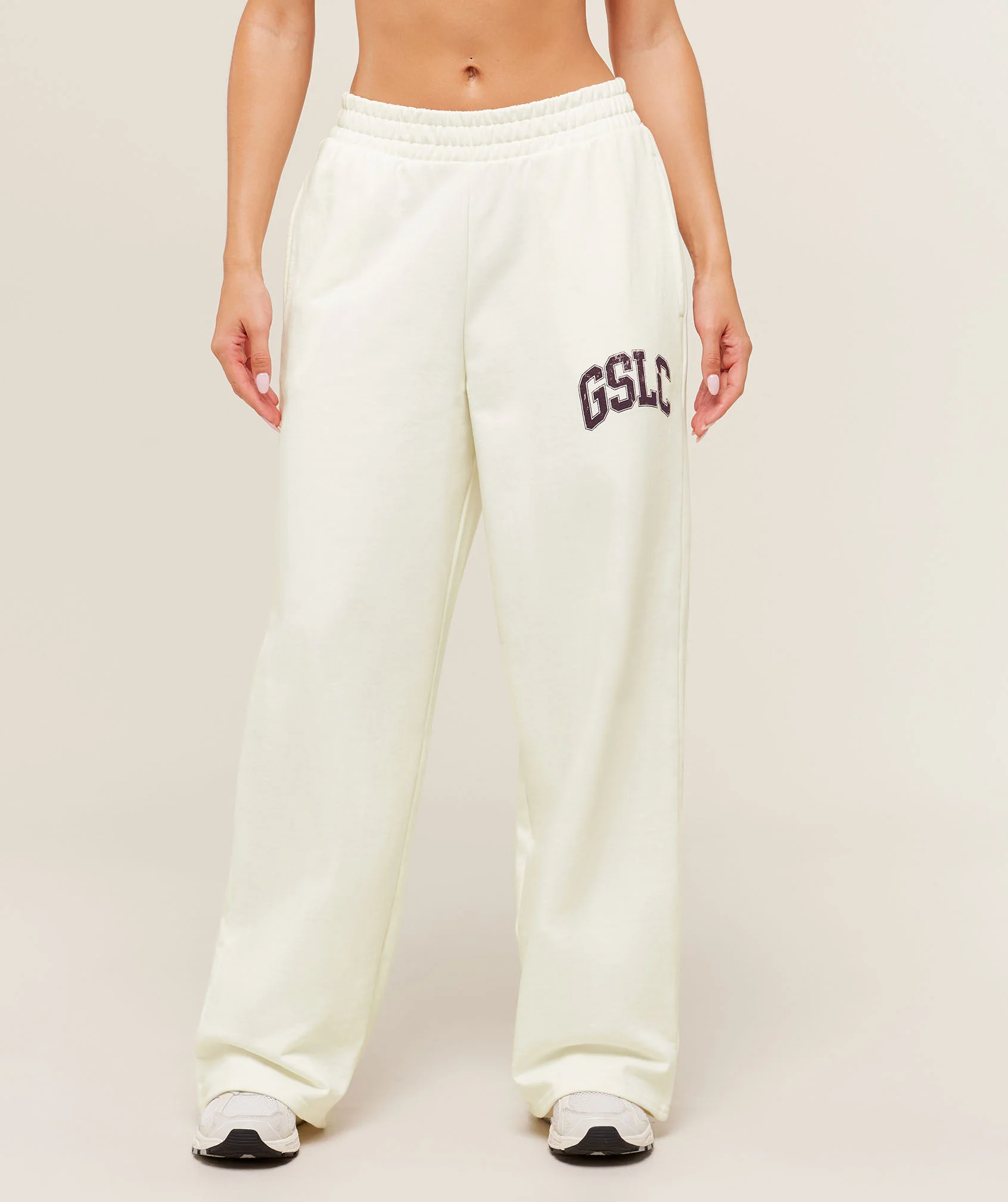 Gymshark GSLC Lifting Club Straight Leg Joggers - Soft White