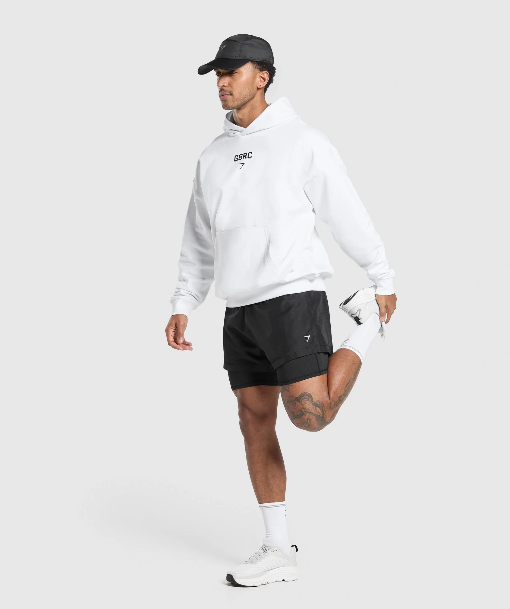 Gymshark GSRC Hoodie - White - Image 4