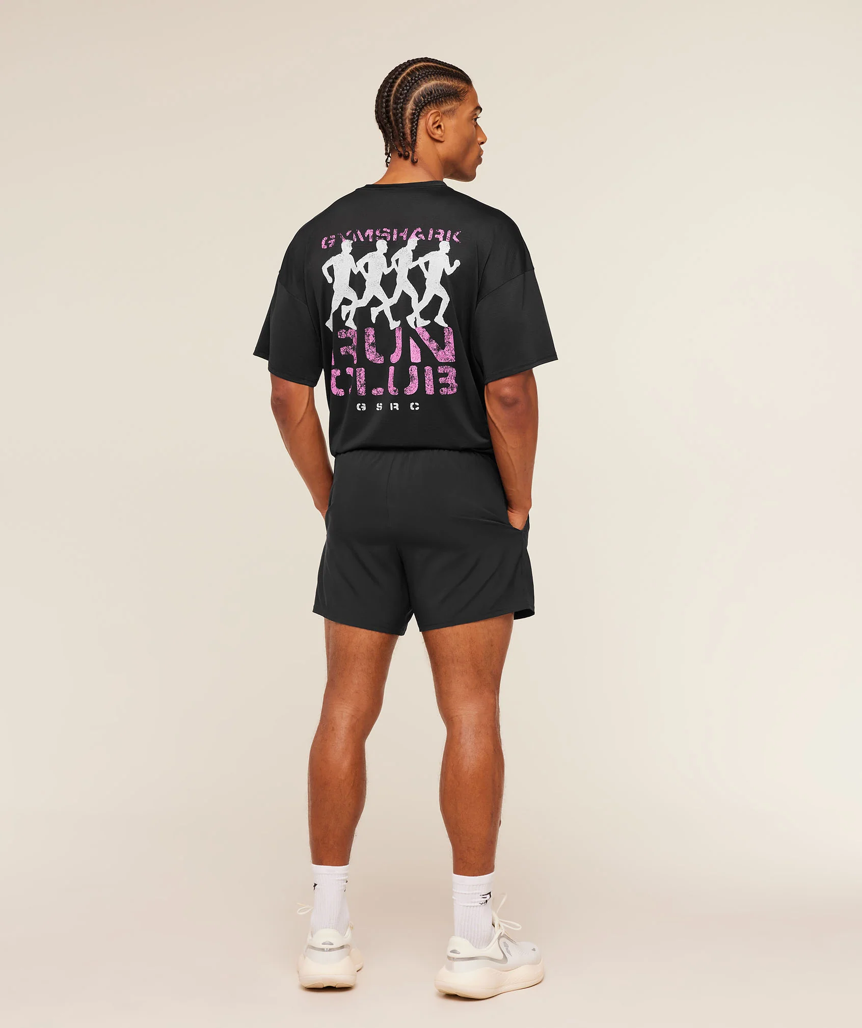 Gymshark GSRC Stencil Graphic T-Shirt - Black - Image 7