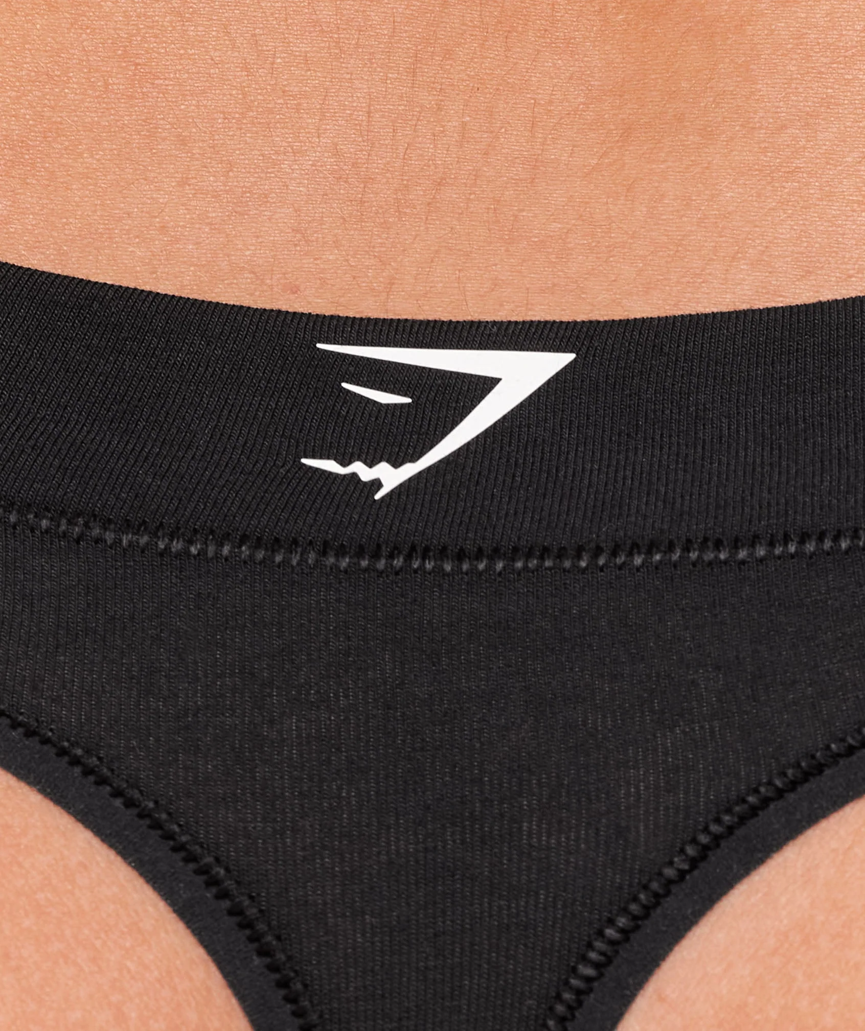 Gymshark Lifestyle Club Cotton Thong - Black - Image 5