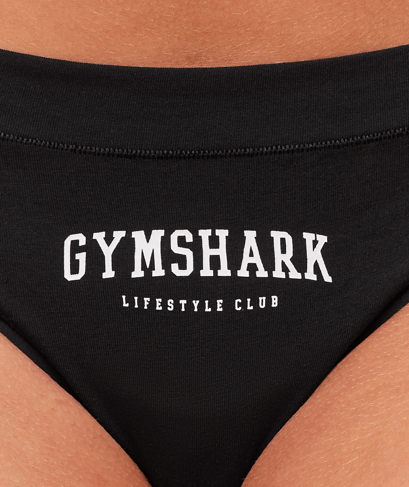 Gymshark Lifestyle Club Cotton Thong - Black - Image 6