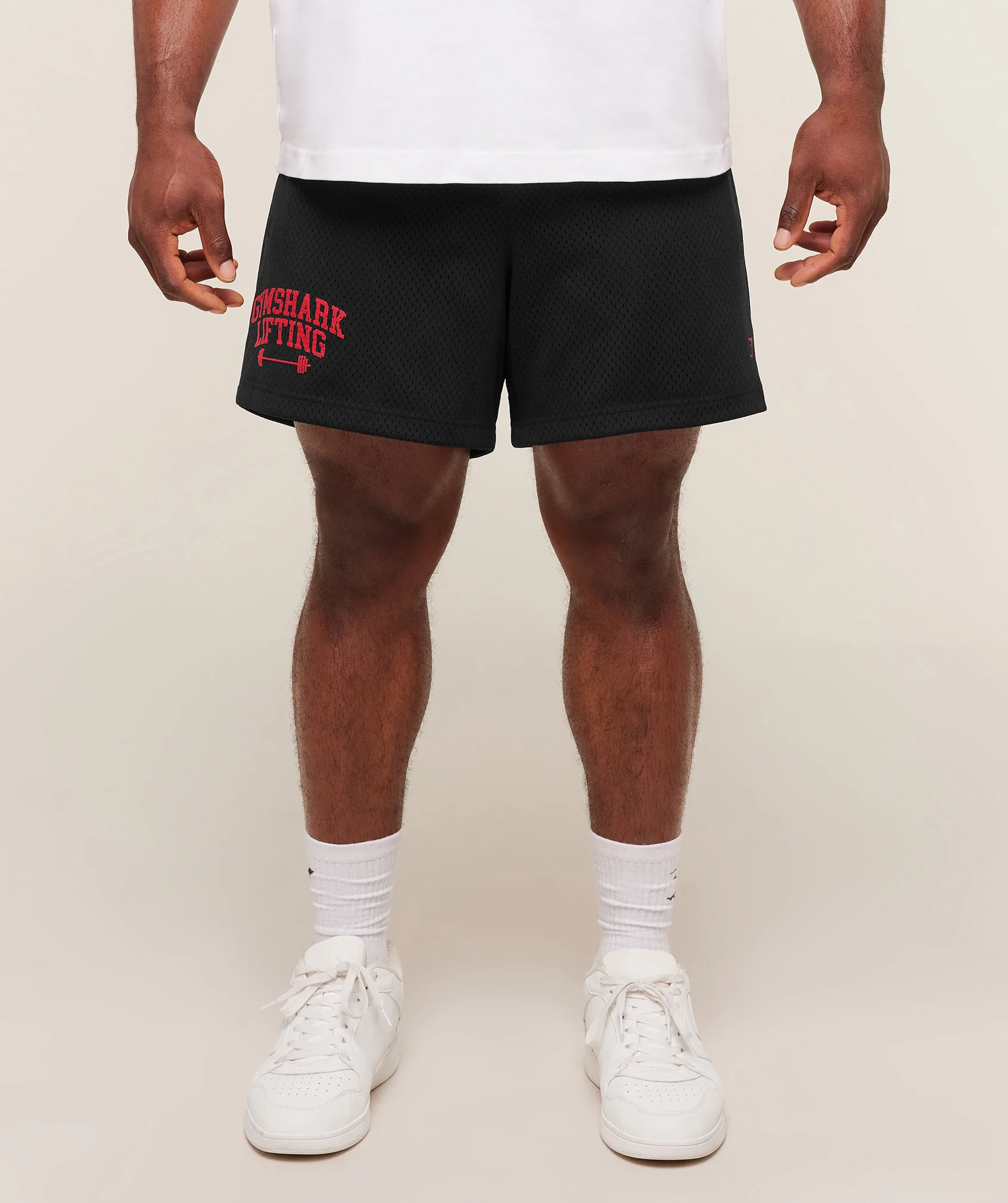 Gymshark Lifting Barbell Mesh 5" Shorts - Black