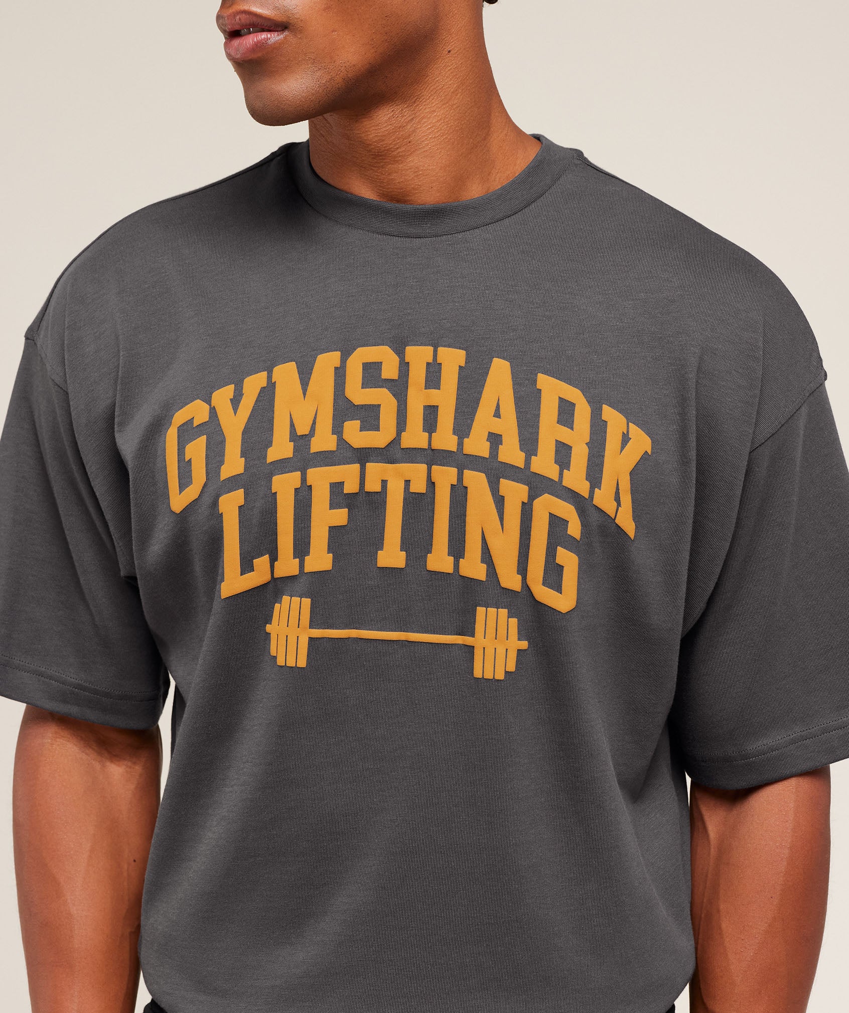 Gymshark Lifting Barbell T-Shirt - Grey - Image 5