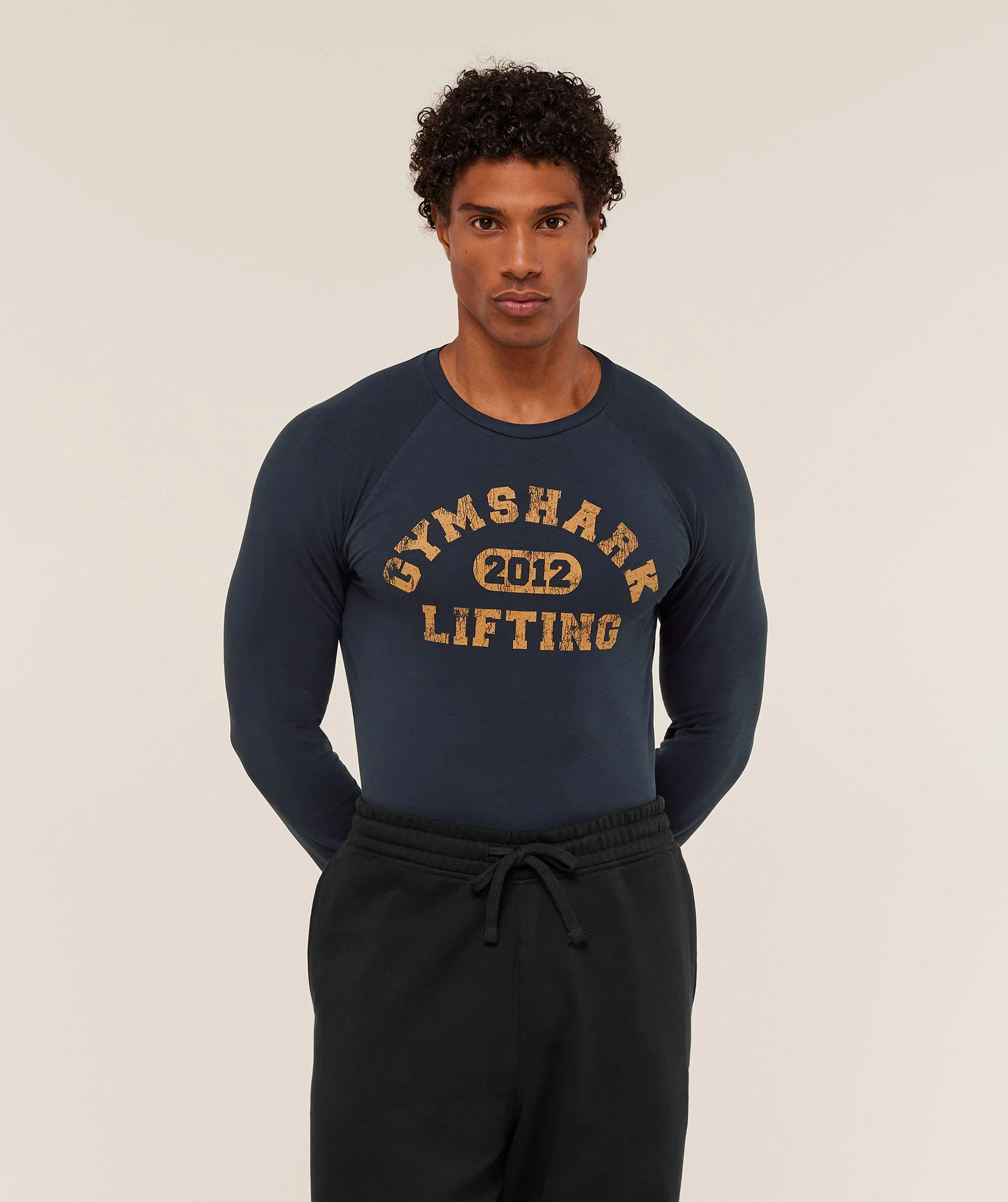 Gymshark Gymshark Lifting Long Sleeve T-Shirt - Heavy Blue