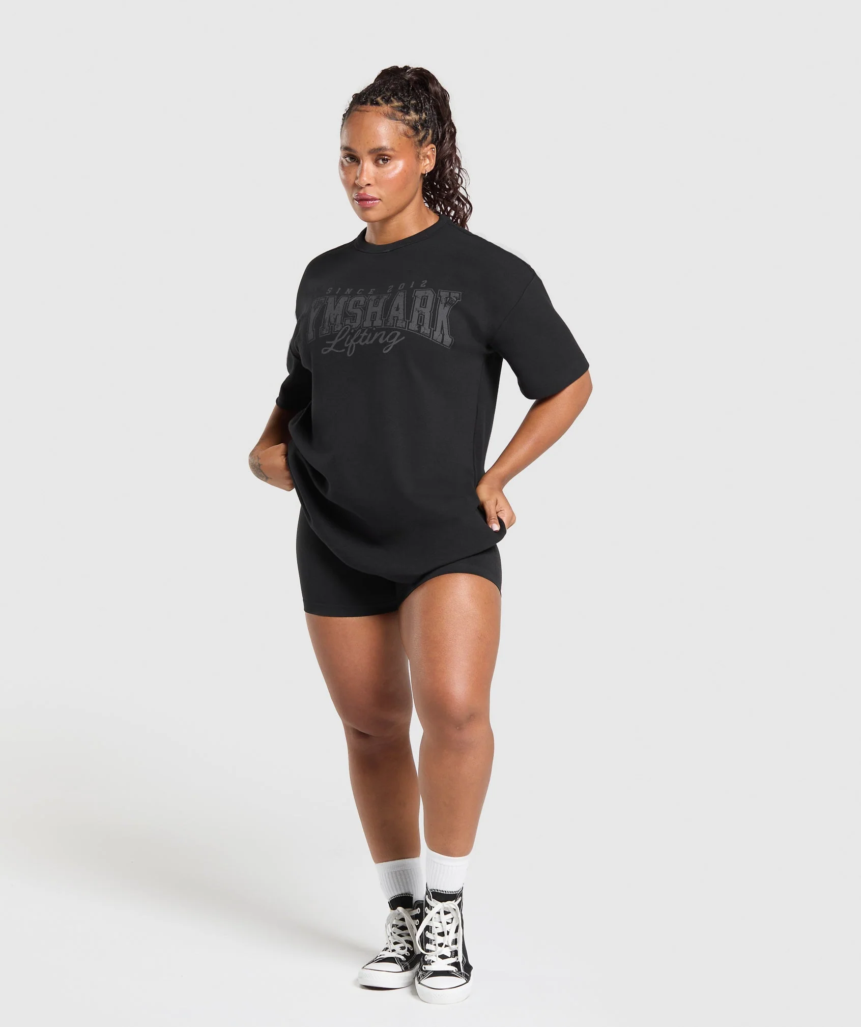 Gymshark Lifting Oversized Pump Cover - Black - Image 4