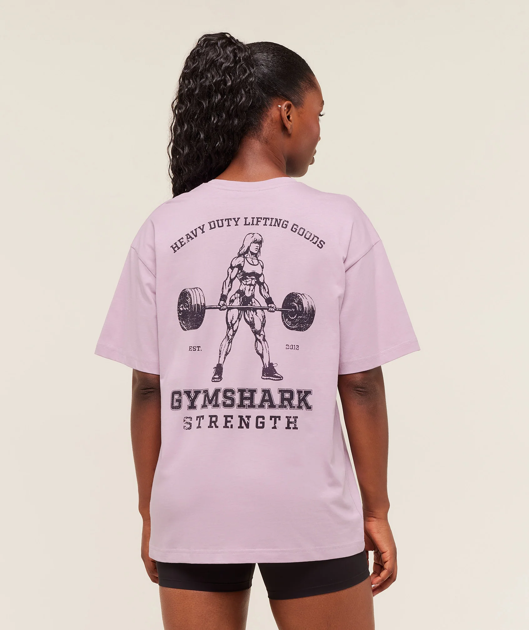 Gymshark Strength Graphic T-Shirt - Warm Lilac