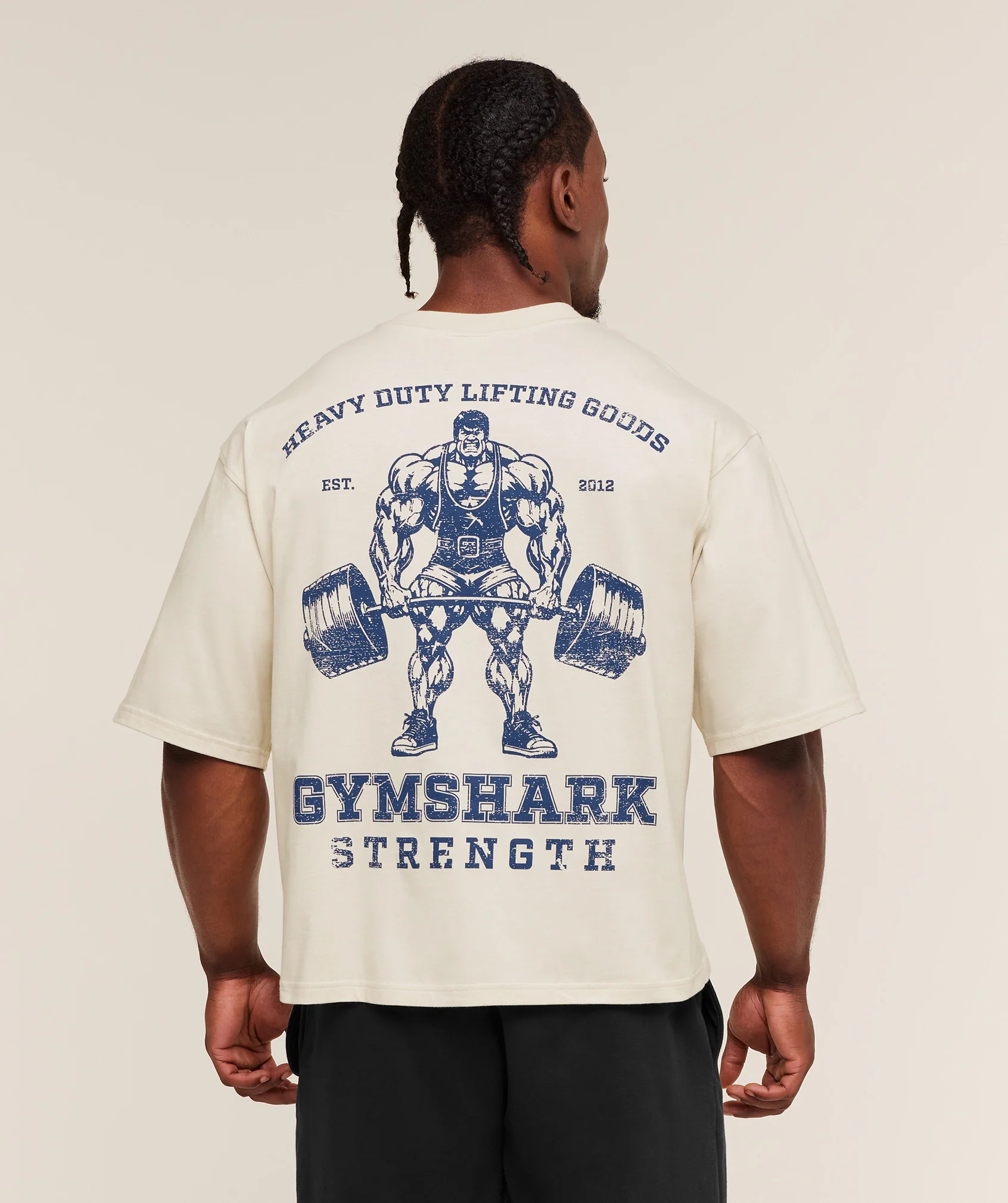 Gymshark Strength T-Shirt - Oat White