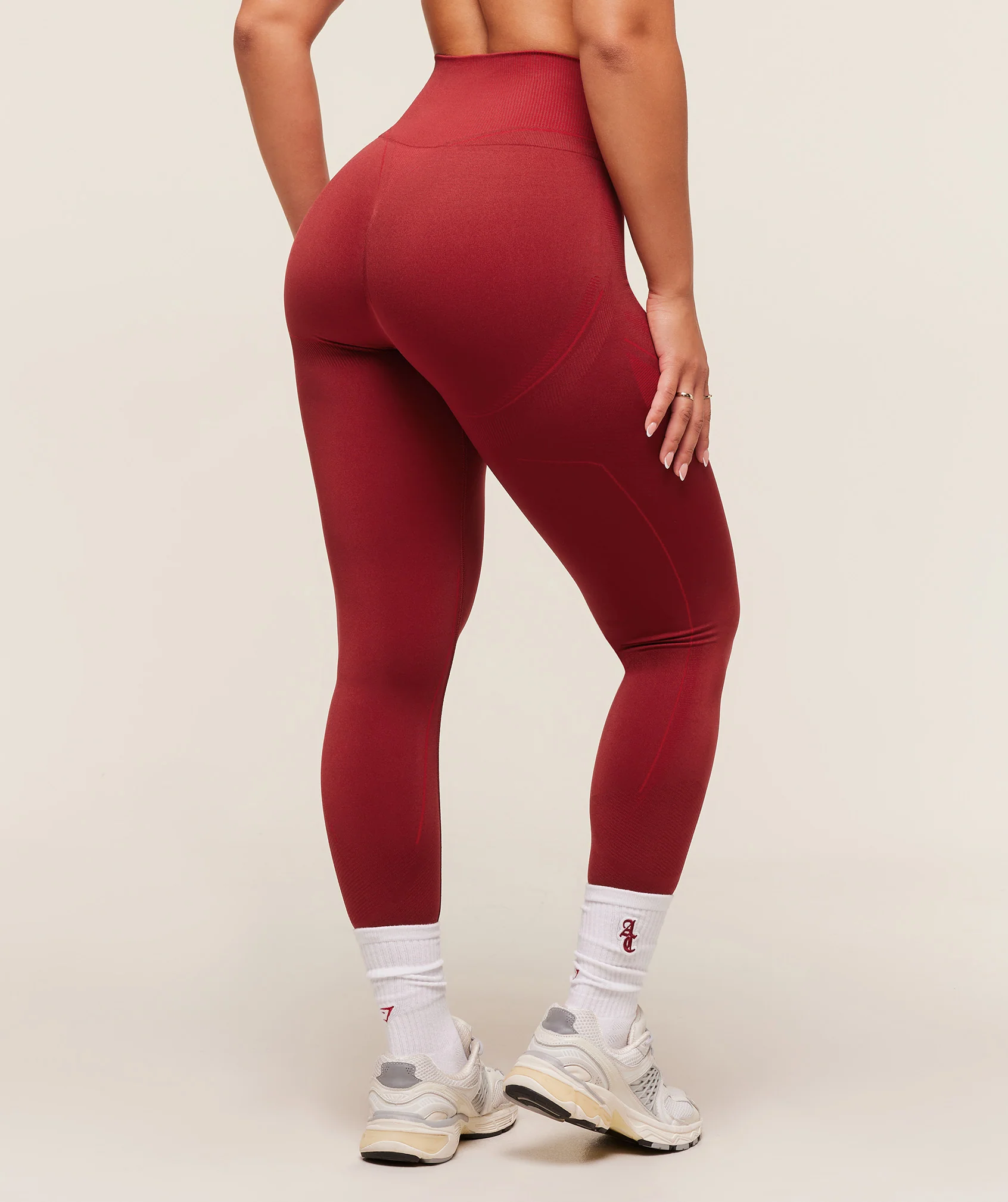 Gymshark x Analis Seamless Leggings - Reps Red/Carmine Red - Image 3
