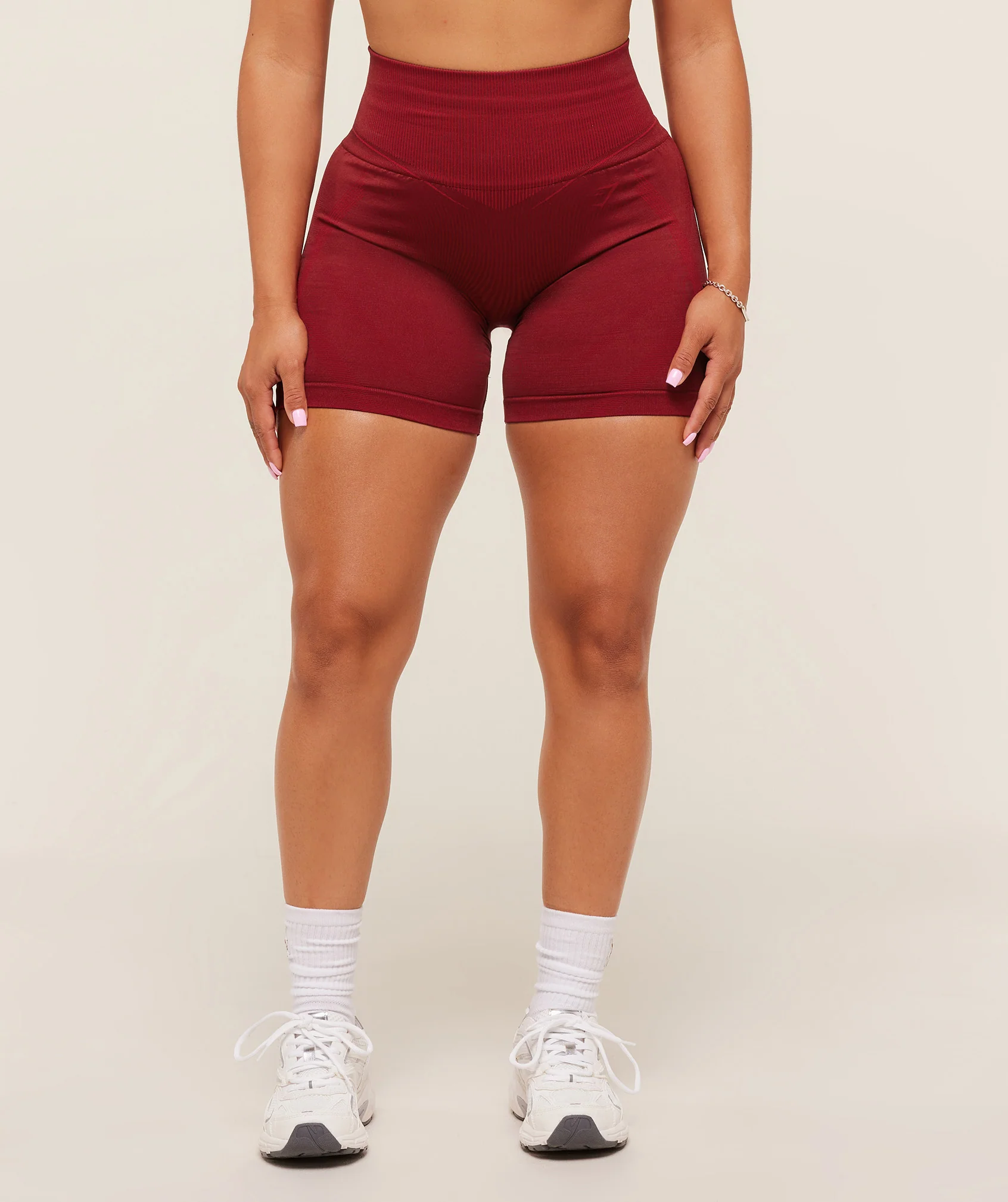 Gymshark x Analis Seamless Shorts - Reps Red/Carmine Red