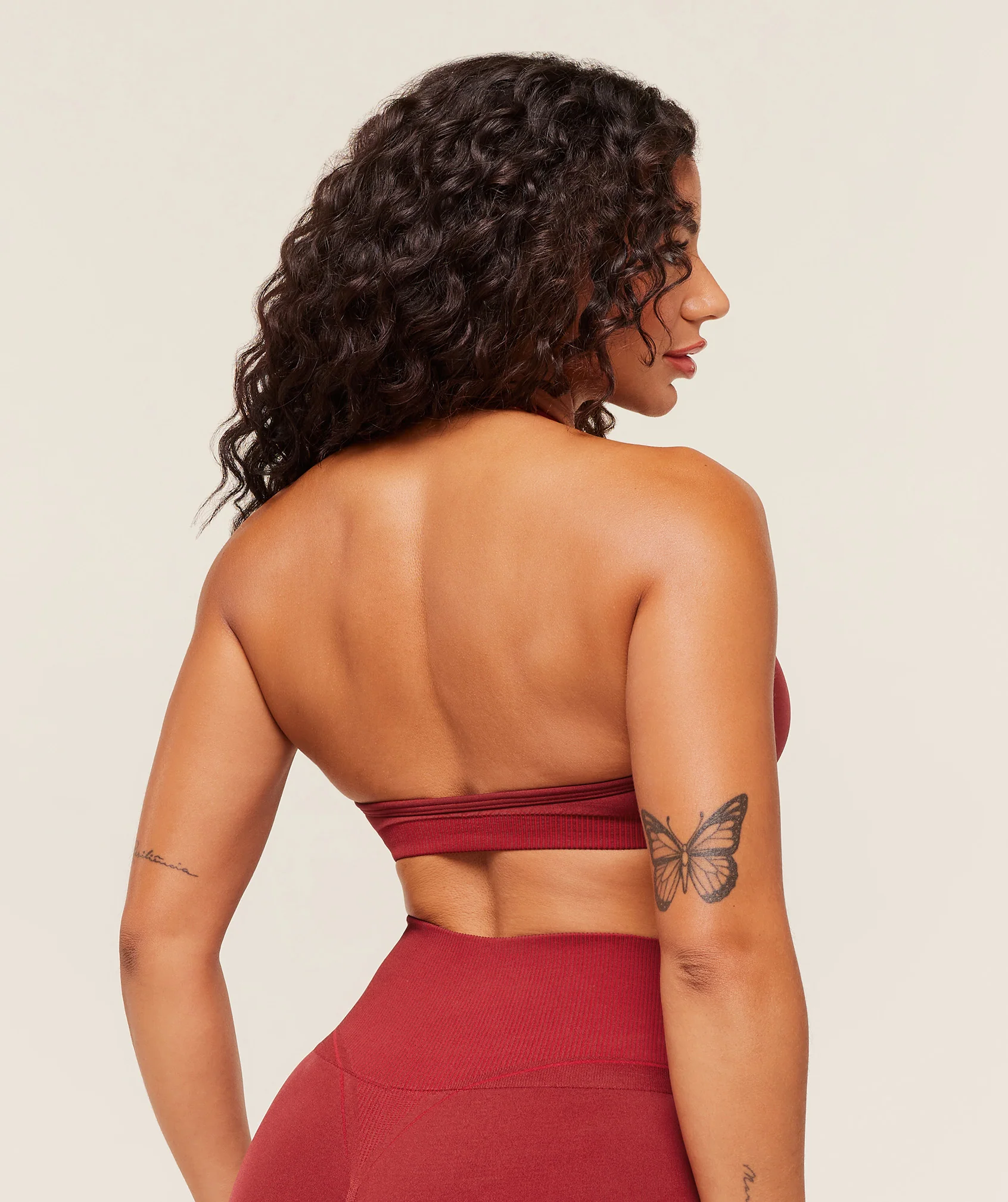 Gymshark x Analis Seamless Sports Bra - Reps Red/Carmine Red - Image 3
