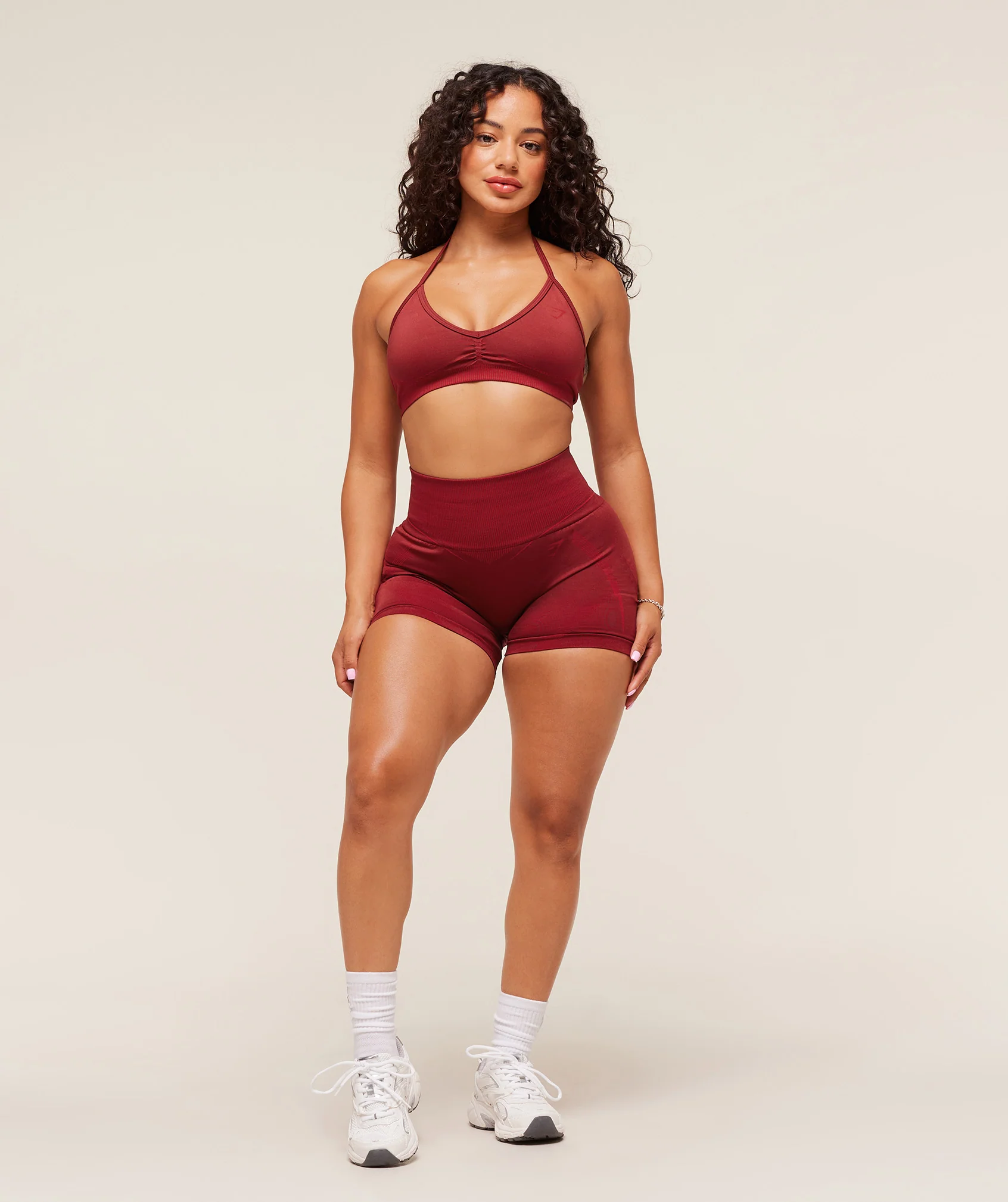 Gymshark x Analis Seamless Sports Bra - Reps Red/Carmine Red - Image 4