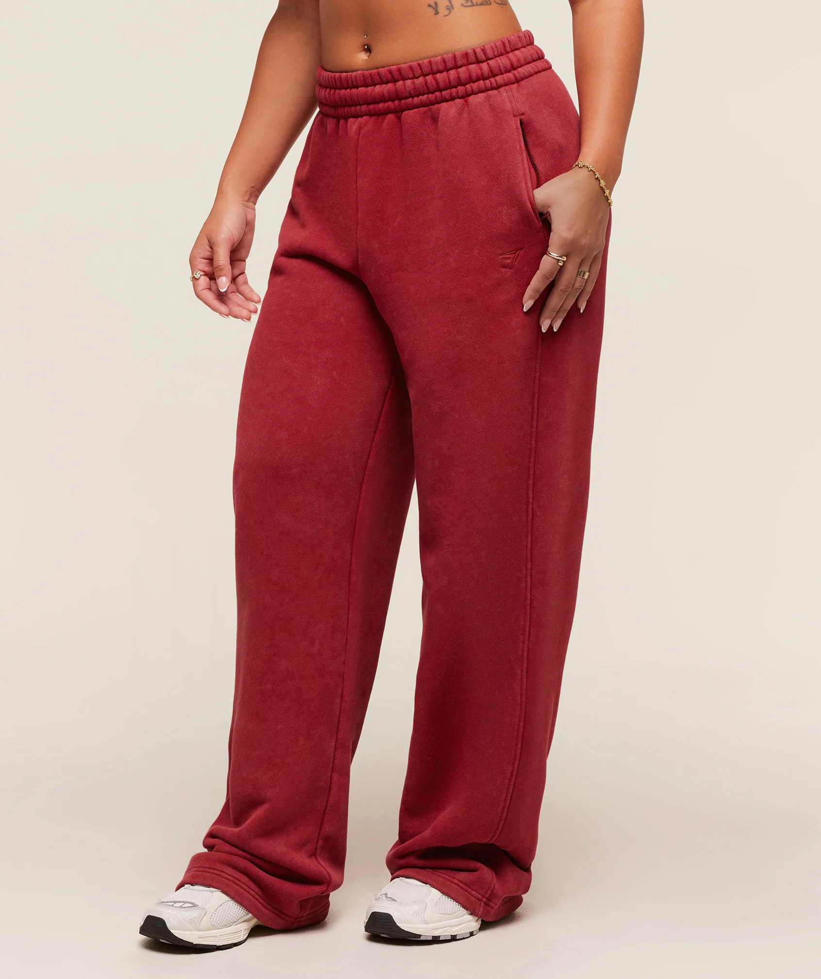 Gymshark x Analis Tracksuit Pants - Reps Red/Wash - Image 4