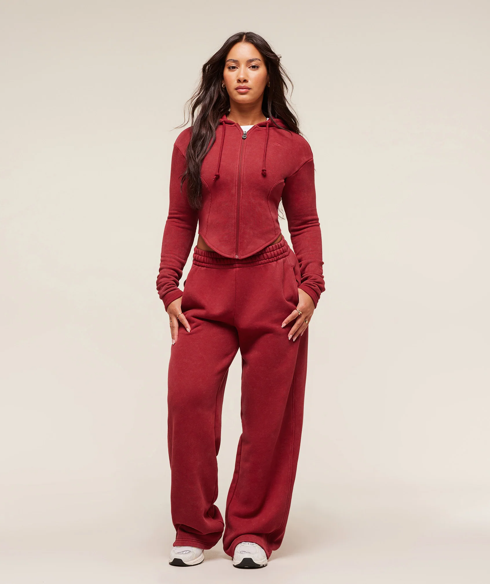 Gymshark x Analis Tracksuit Pants - Reps Red/Wash - Image 7
