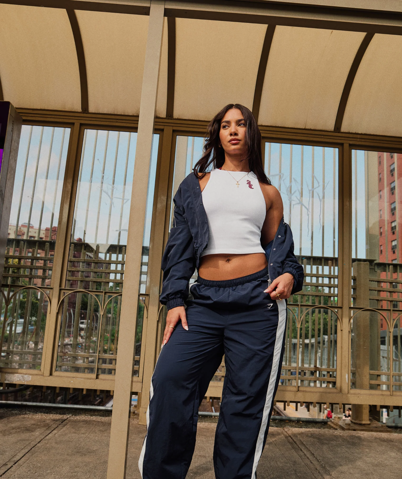 Gymshark x Analis Woven Track Jacket - Midnight Blue - Image 4