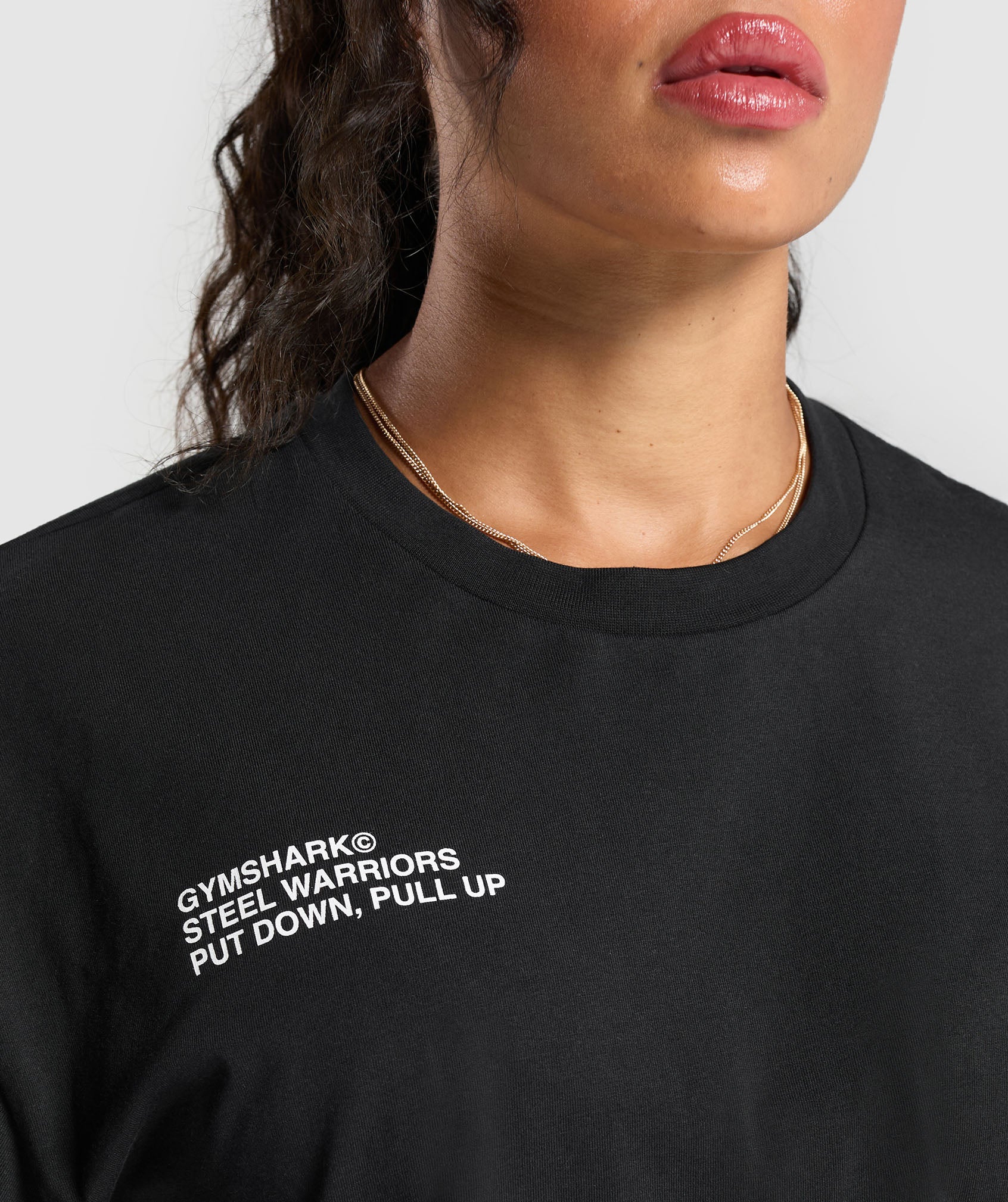 Gymshark x Steel Warriors Graphic Tee - Black - Image 12