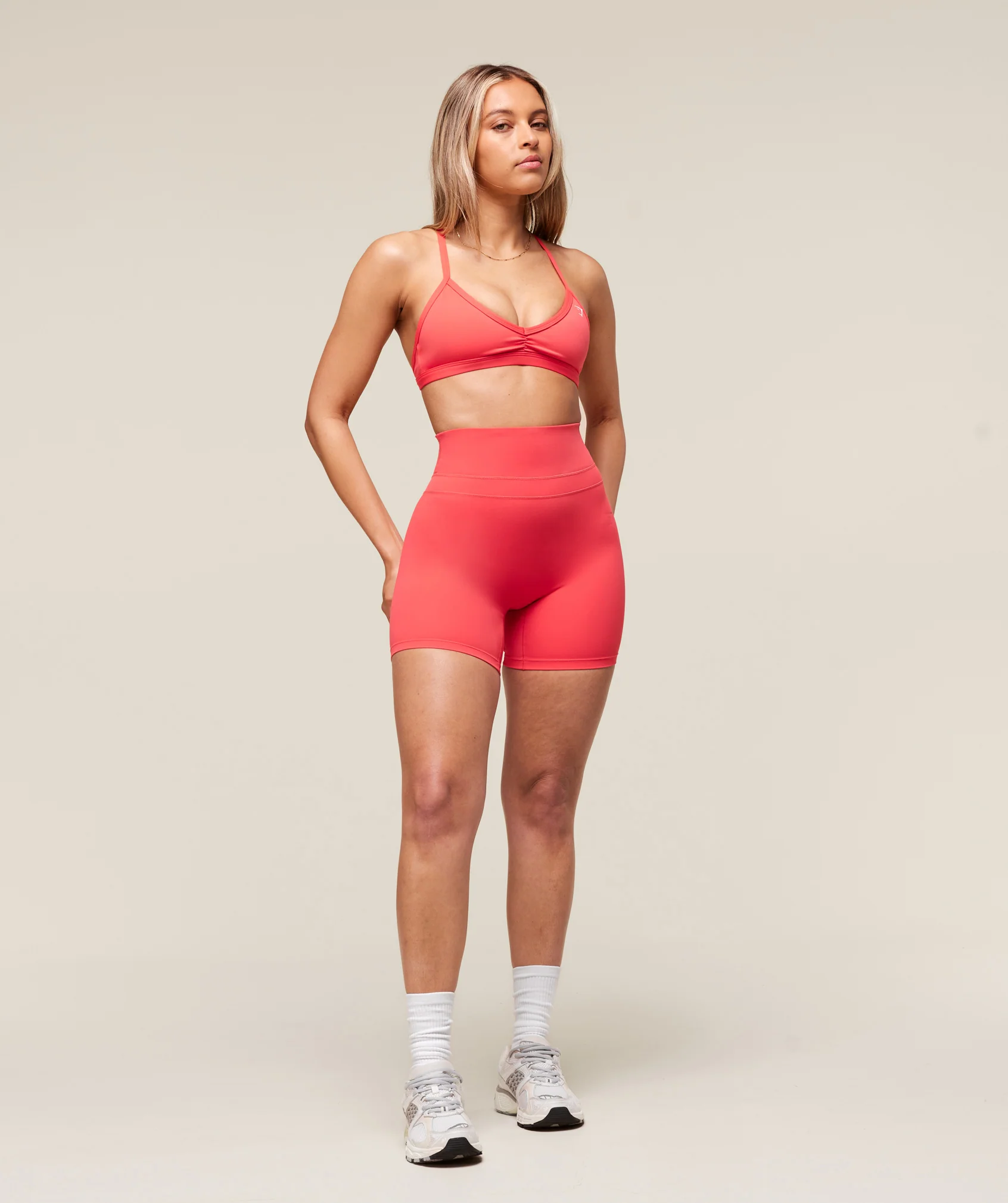Gymshark Whitney Shorts - Coral Red - Image 8