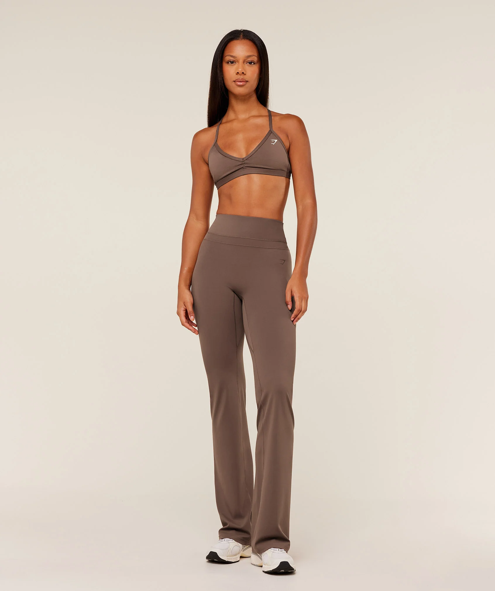 Gymshark Whitney Tall Flared Legging - Soft Brown - Image 4