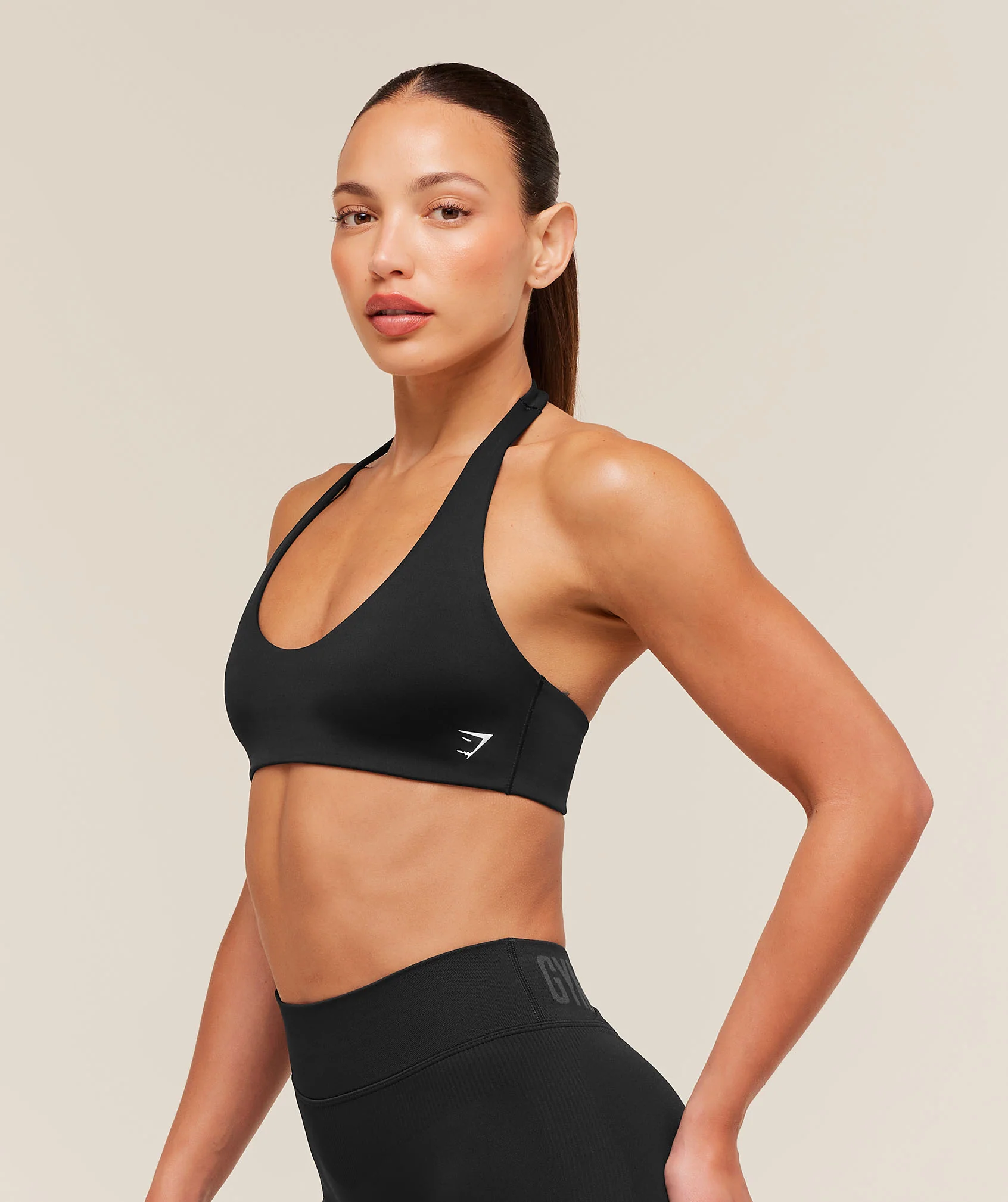 Gymshark Halter Bralette - Black - Image 3
