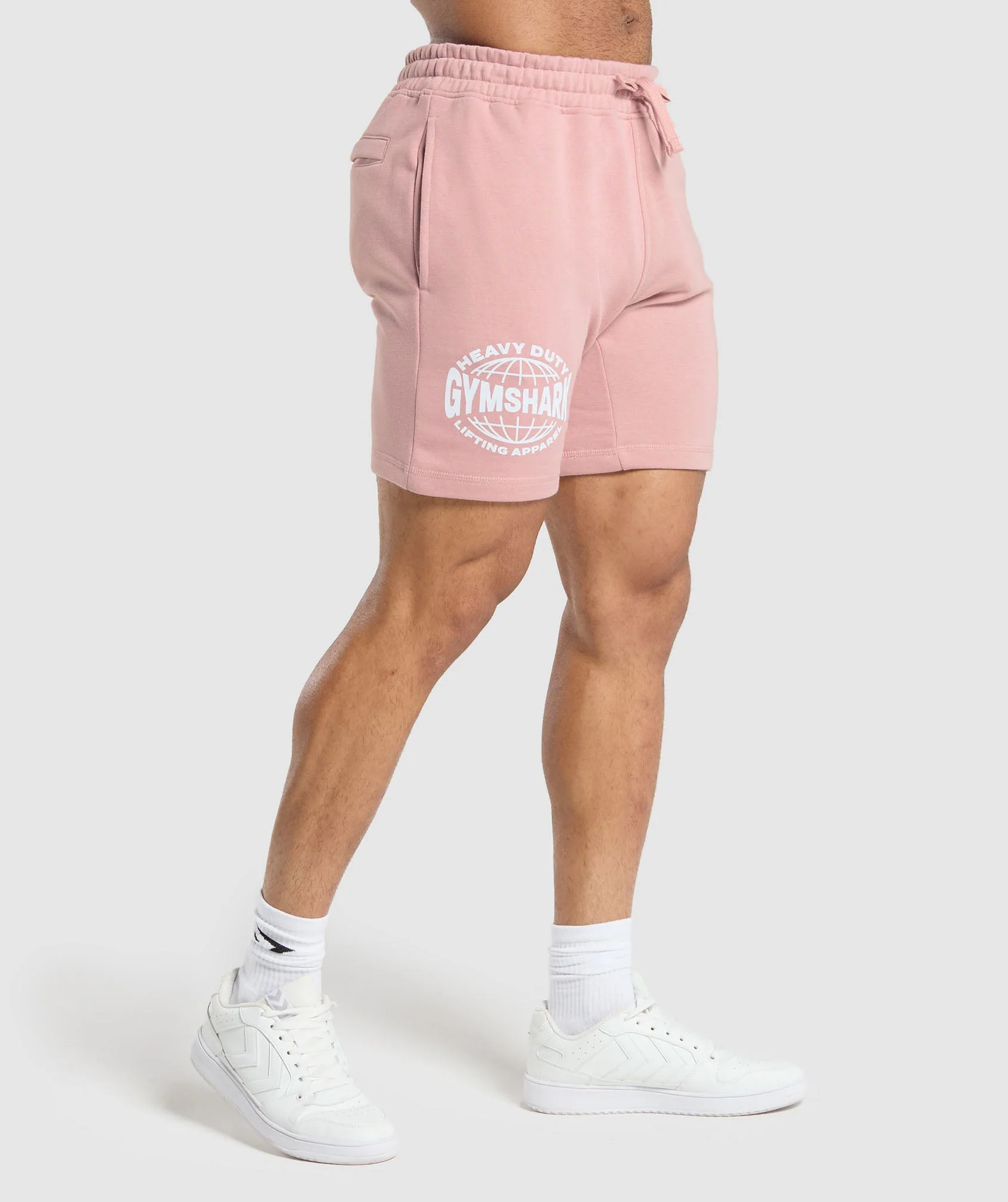 Gymshark Heavy Duty Apparel 7" Shorts - Light Pink - Image 3