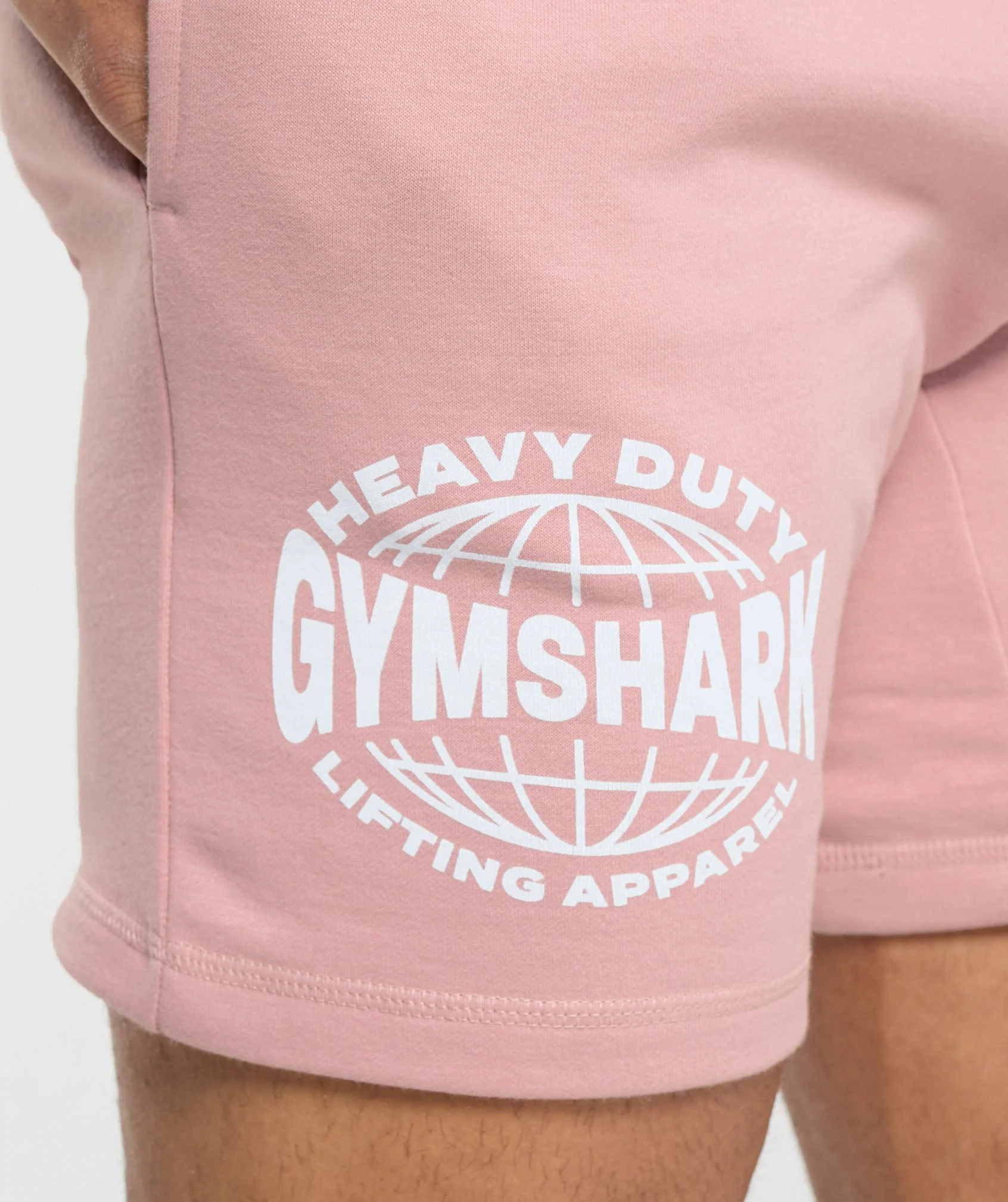 Gymshark Heavy Duty Apparel 7" Shorts - Light Pink - Image 6