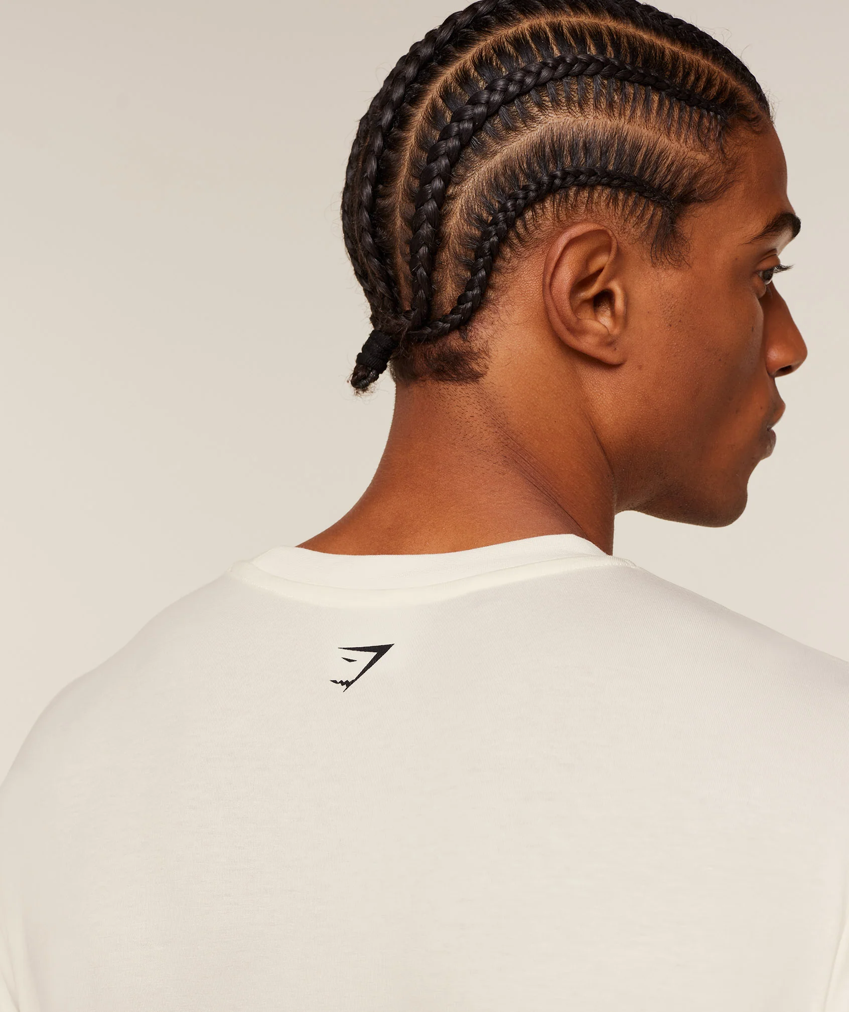 Gymshark Heavy Duty Bro Graphic T-Shirt - GS Soft White - Image 6