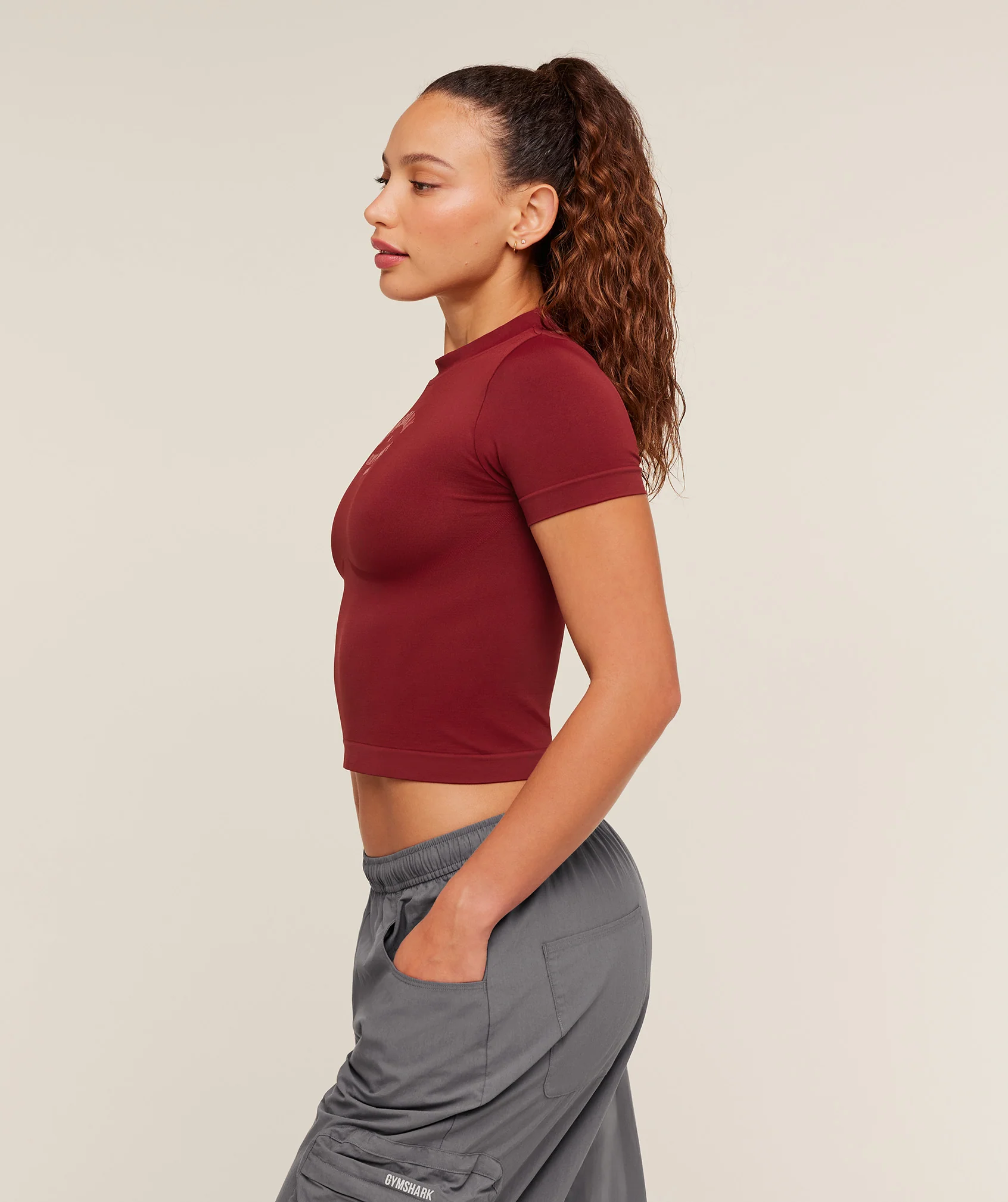 Gymshark Heavy Duty Seamless T-Shirt - Sets Red - Image 3