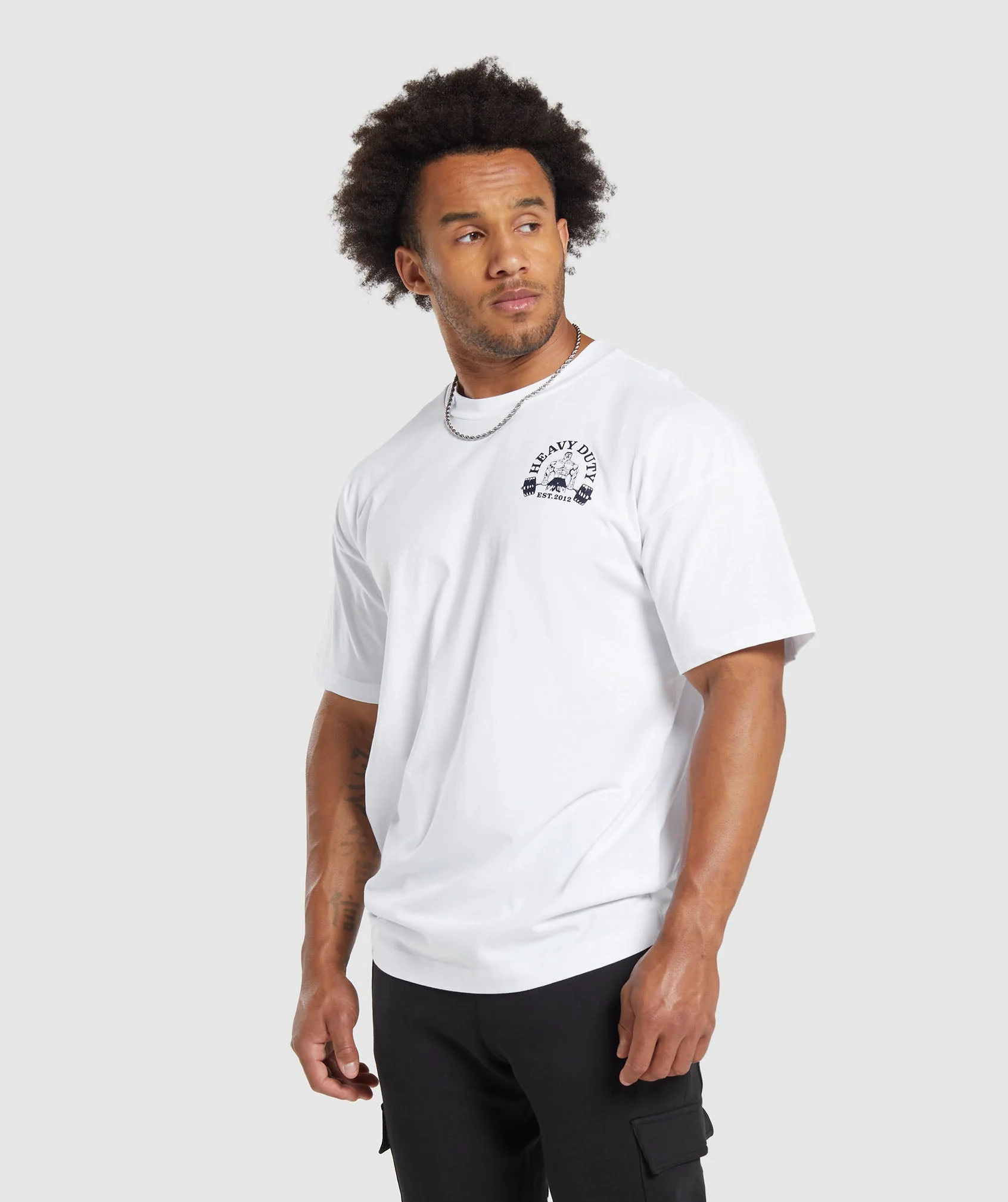 Gymshark Heavy Duty T-Shirt - White - Image 3