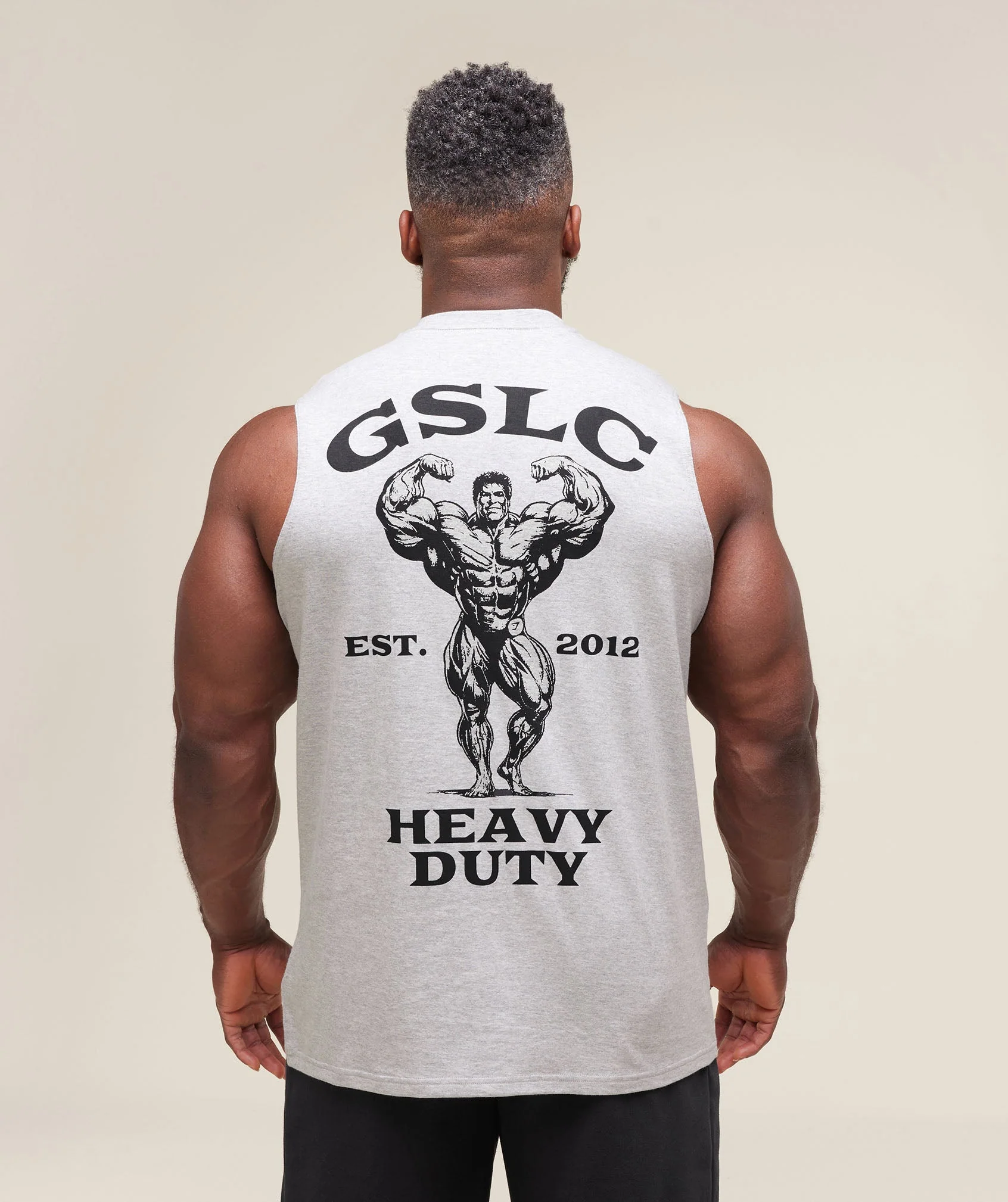 Gymshark Heavy Duty Tank - Light Grey Core Marl - Image 3