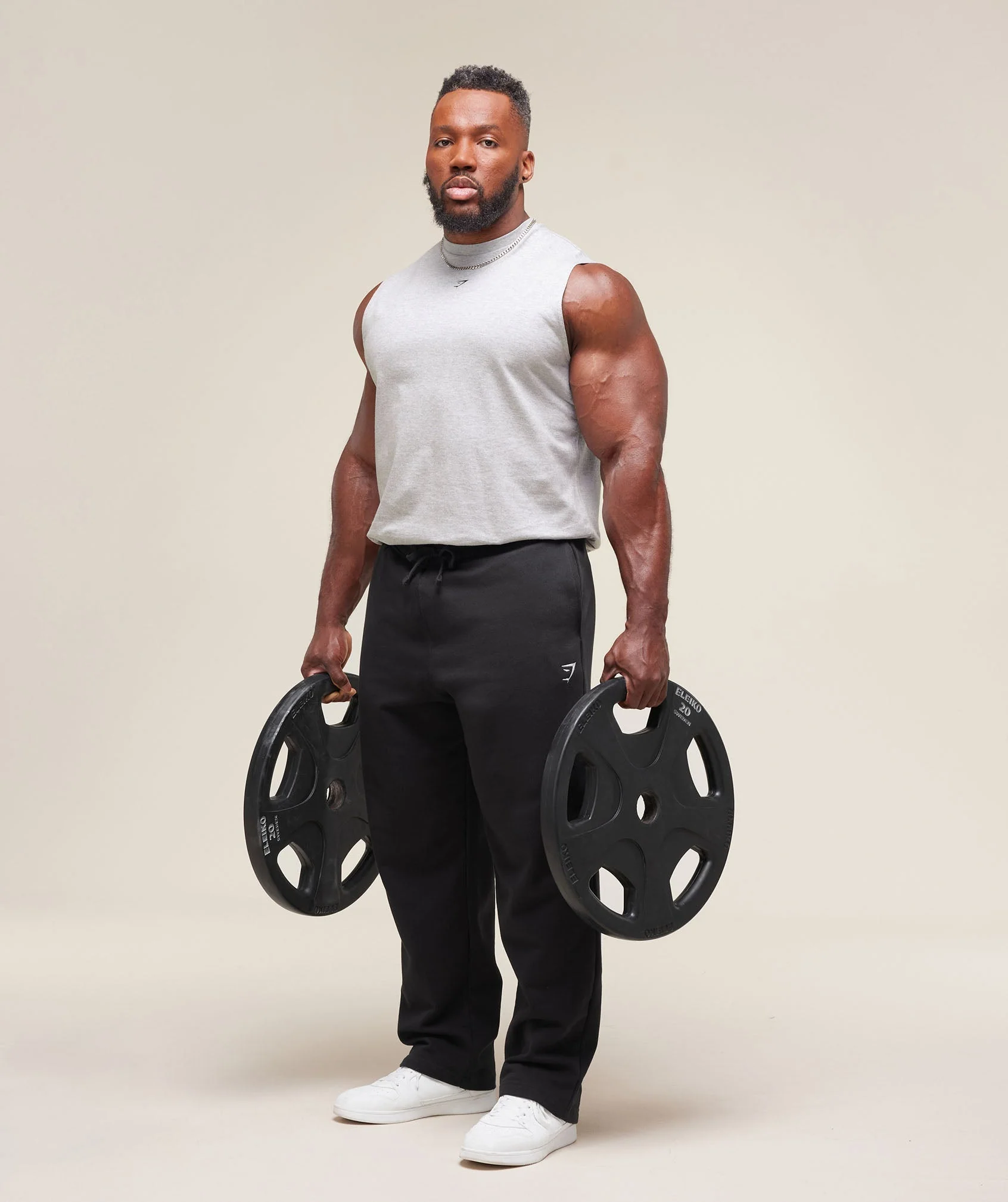 Gymshark Heavy Duty Tank - Light Grey Core Marl - Image 4