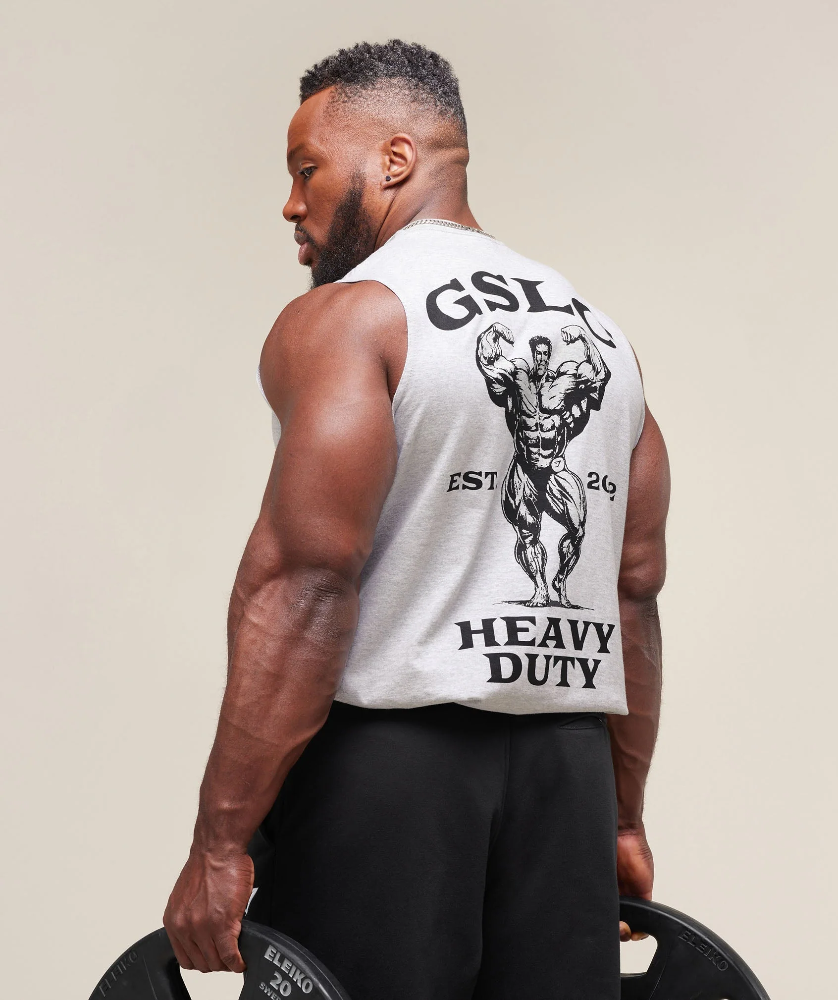 Gymshark Heavy Duty Tank - Light Grey Core Marl - Image 5