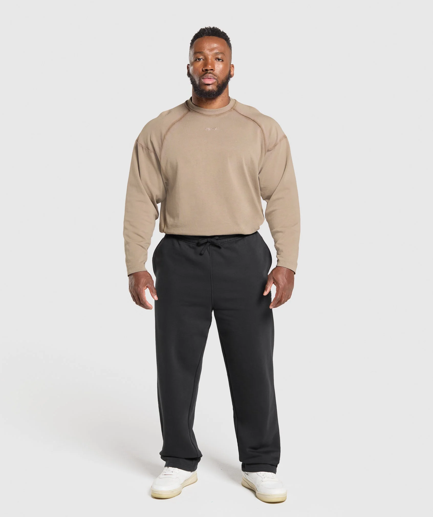 Gymshark Heavyweight Long Sleeve T-Shirt - Lifestyle Brown - Image 4