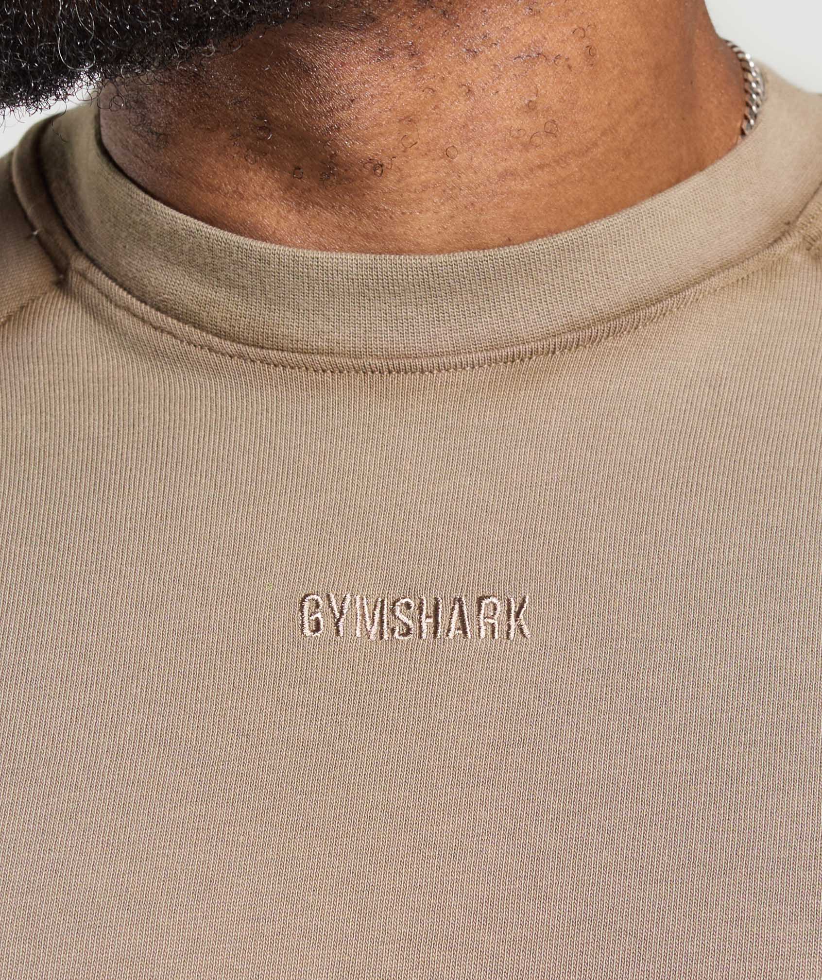 Gymshark Heavyweight Long Sleeve T-Shirt - Lifestyle Brown - Image 5