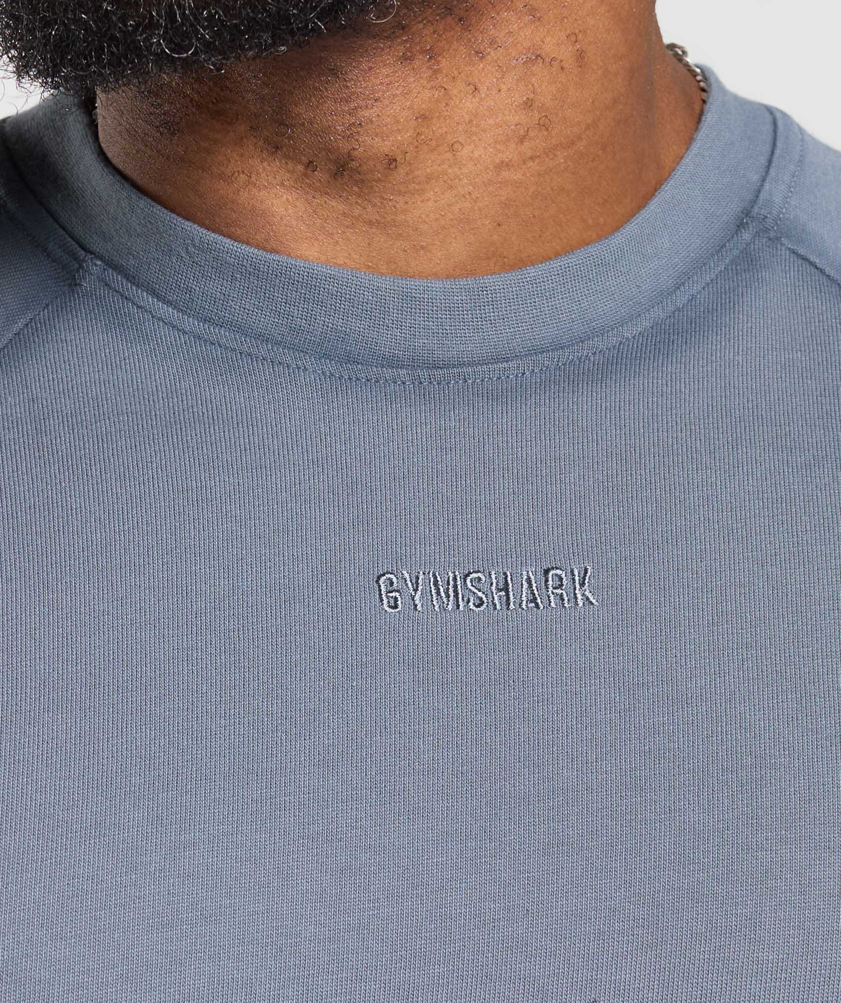 Gymshark Heavyweight T-Shirt - Iron Blue - Image 5