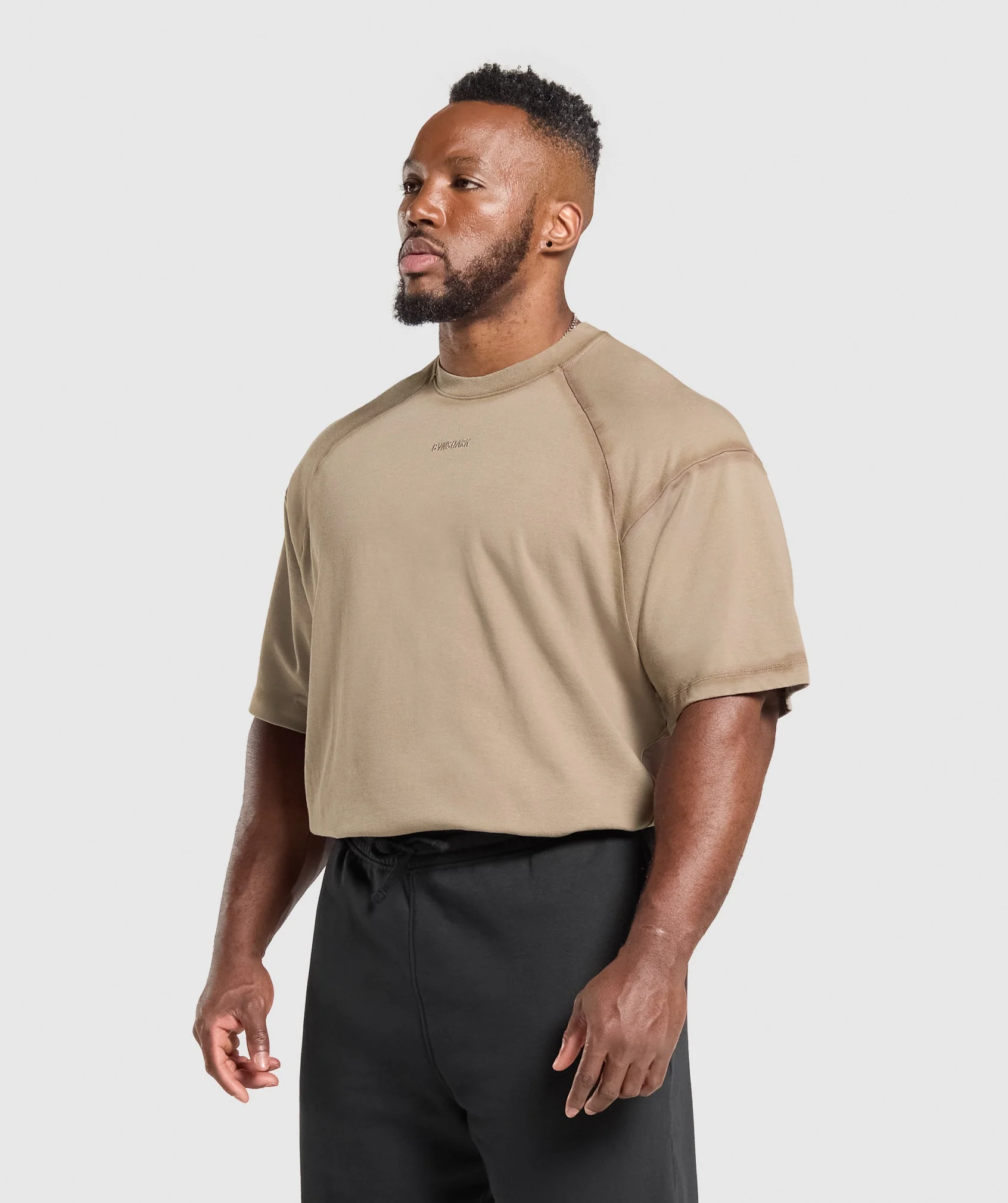 Gymshark Heavyweight T-Shirt - Lifestyle Brown - Image 3