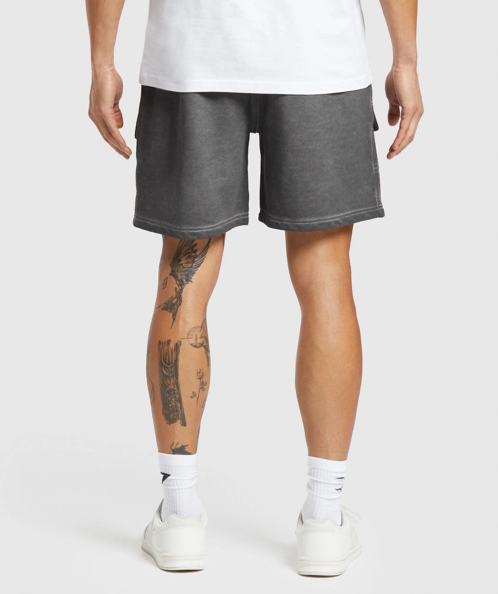 Gymshark Heavyweight Washed Cargo Shorts - Black - Image 2