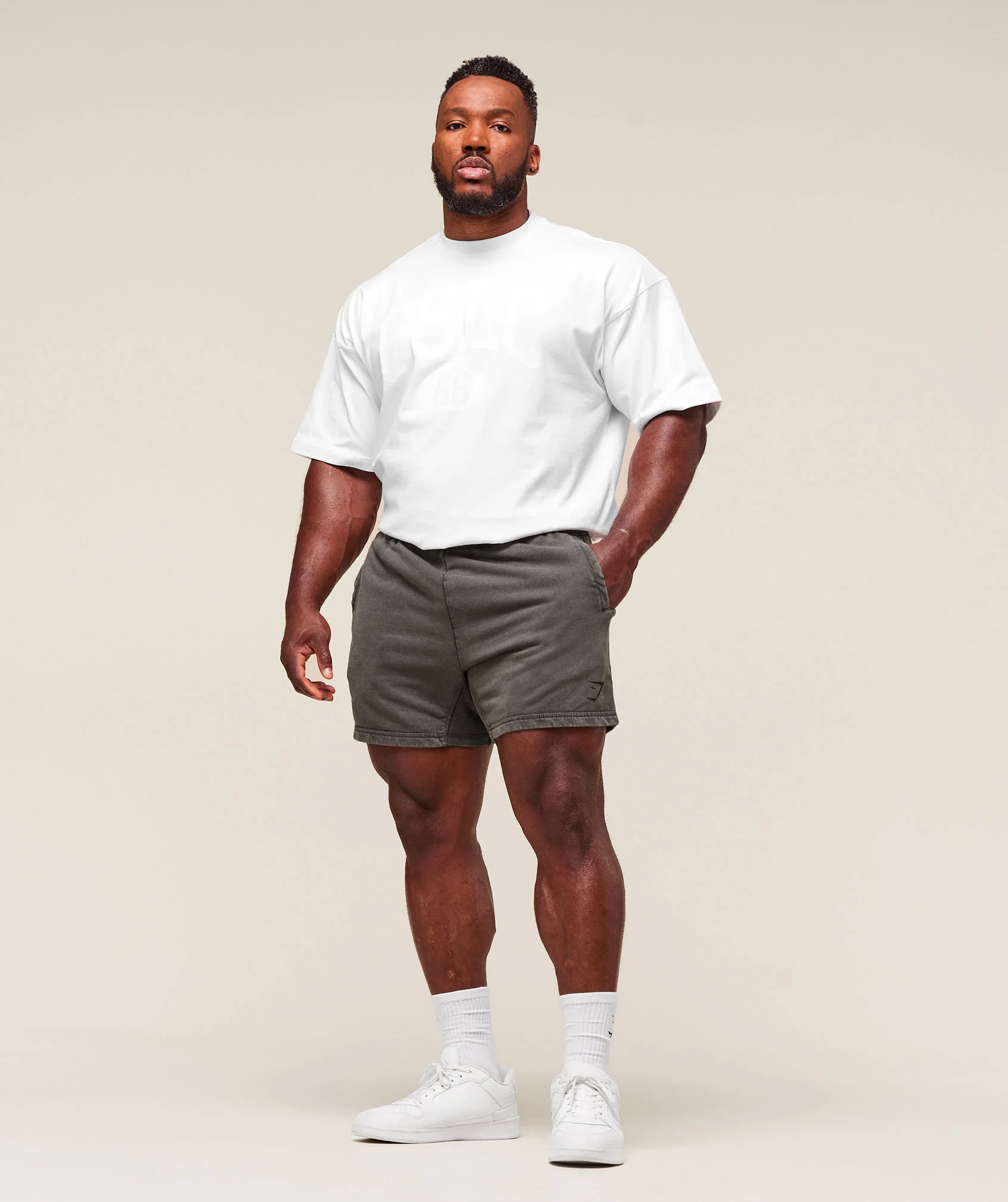 Gymshark Power 5" Shorts - Grey - Image 4