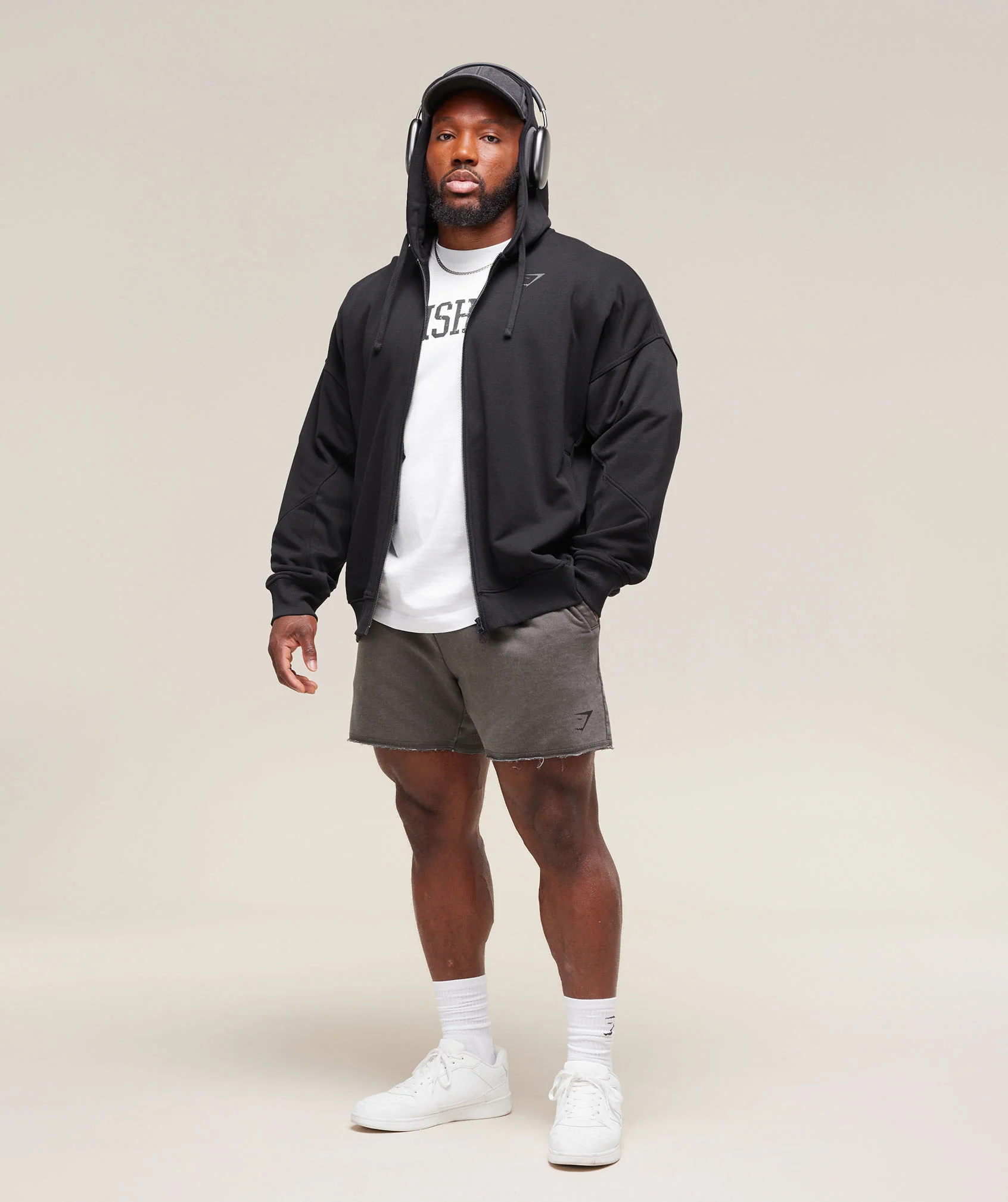 Gymshark Heritage 5" Shorts - Onyx Grey - Image 4