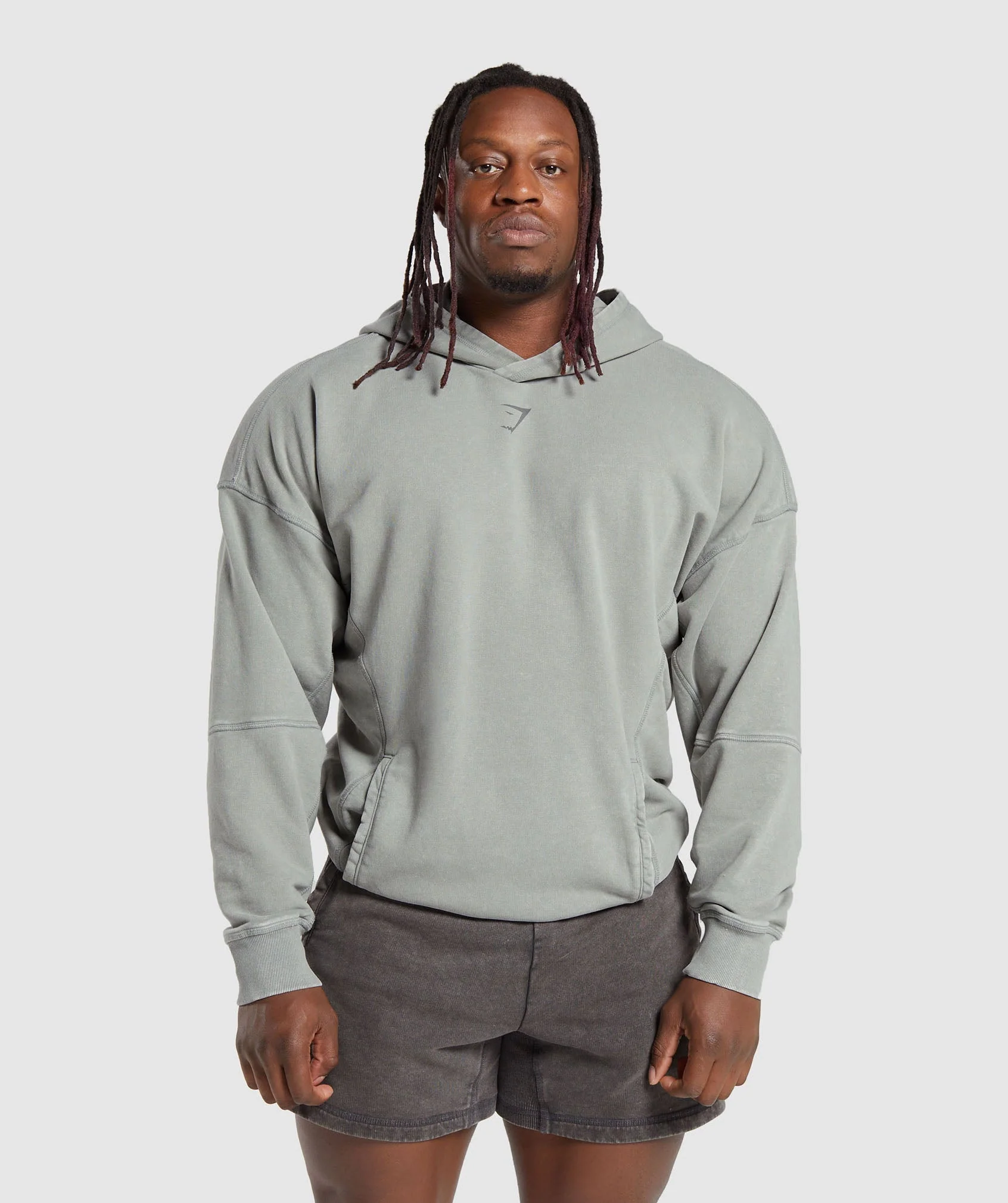 Gymshark Heritage Washed Hoodie - Smokey Grey - Image 2