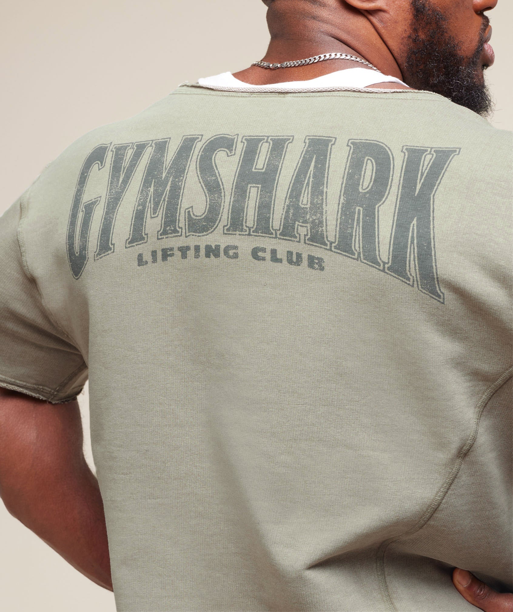 Gymshark Heritage Washed Rag Top - Stone Grey - Image 5