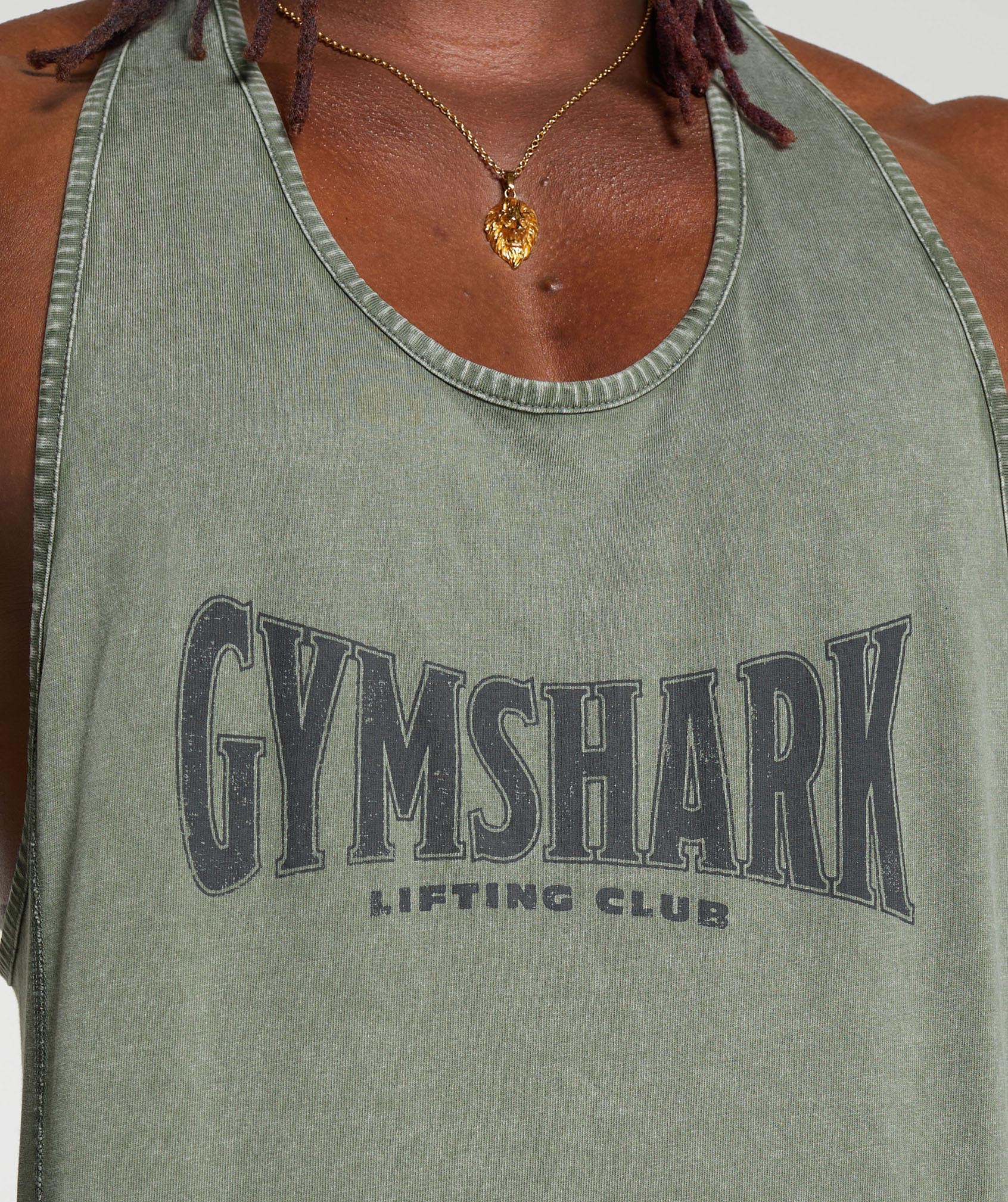 Gymshark Heritage Washed Stringer - Dusk Green - Image 5