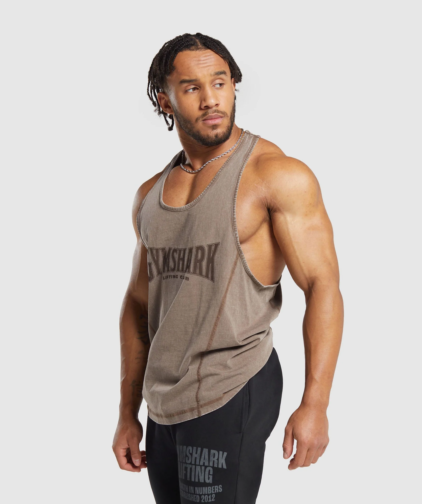 Gymshark Heritage Washed Stringer - Penny Brown - Image 3