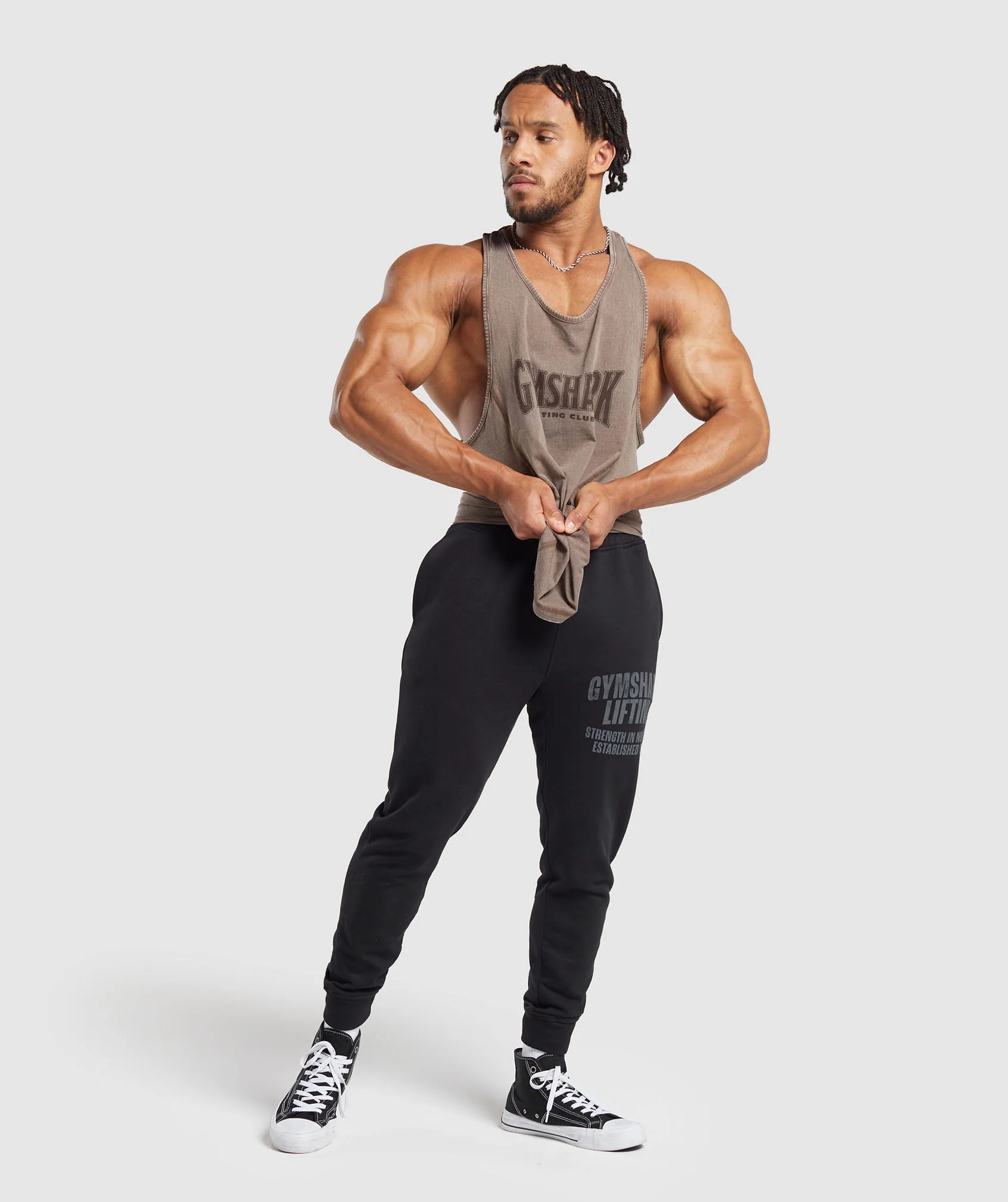 Gymshark Heritage Washed Stringer - Penny Brown - Image 4