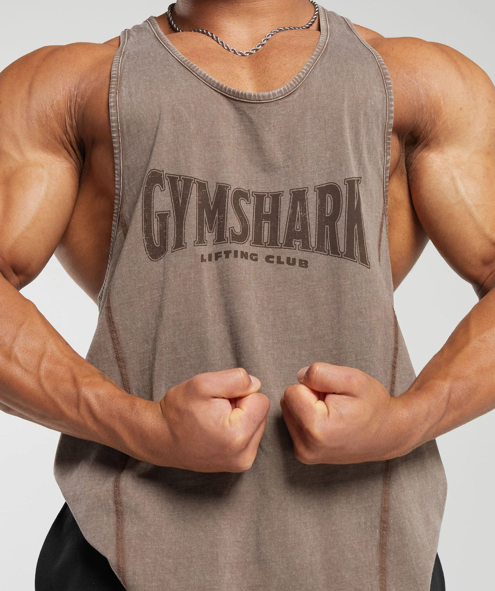 Gymshark Heritage Washed Stringer - Penny Brown - Image 6