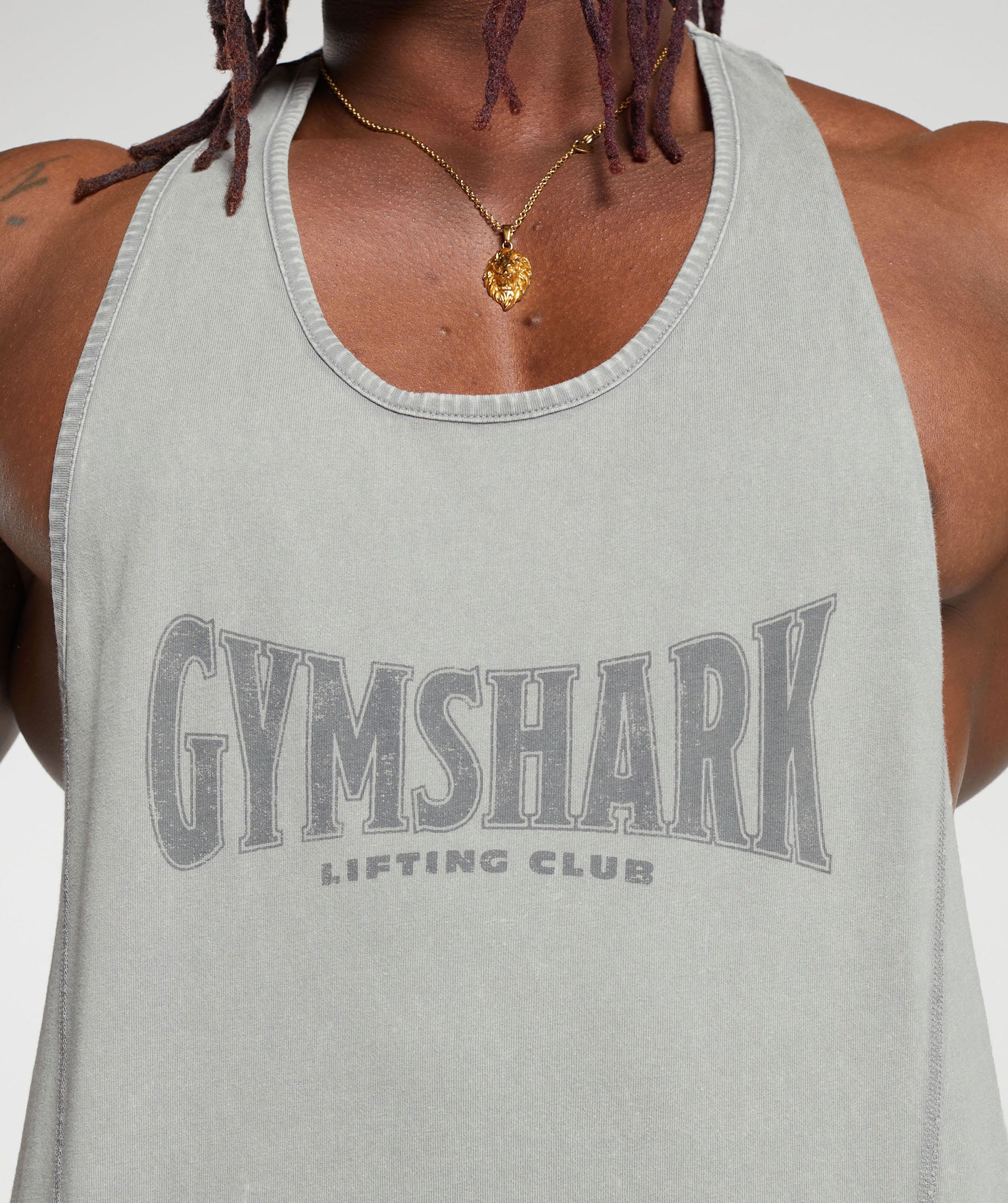 Gymshark Heritage Washed Stringer - Smokey Grey - Image 5