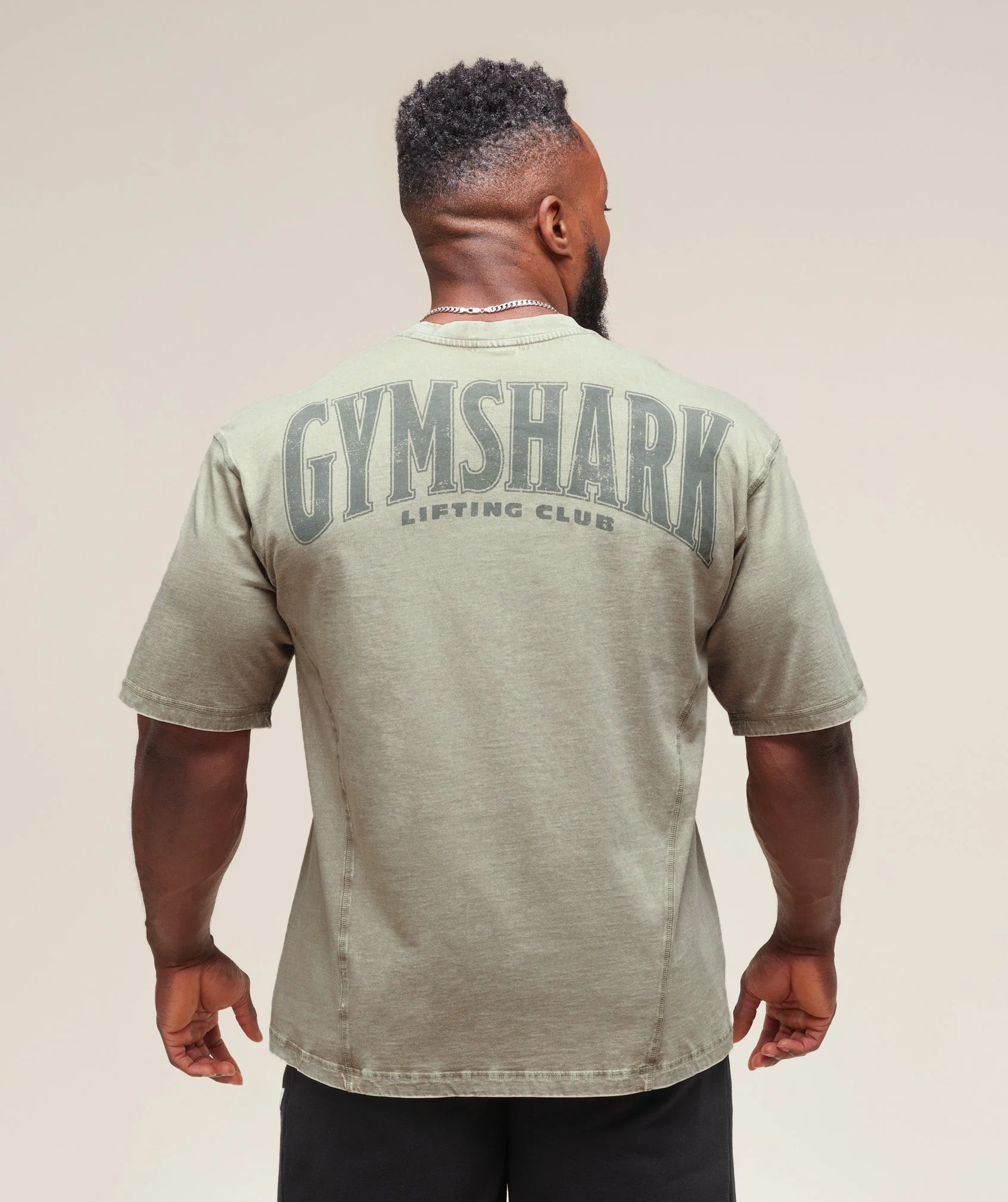 Gymshark Heritage Washed T-Shirt - Stone Grey - Image 3
