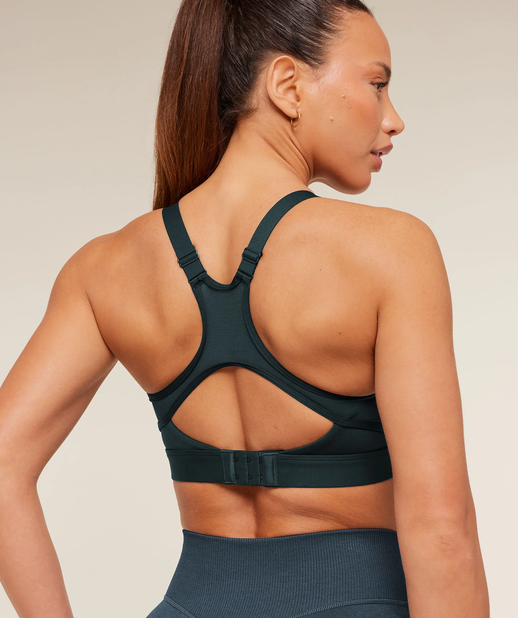 Gymshark High Coverage High Support Sports Bra - Deep Petrol Blue - Image 6