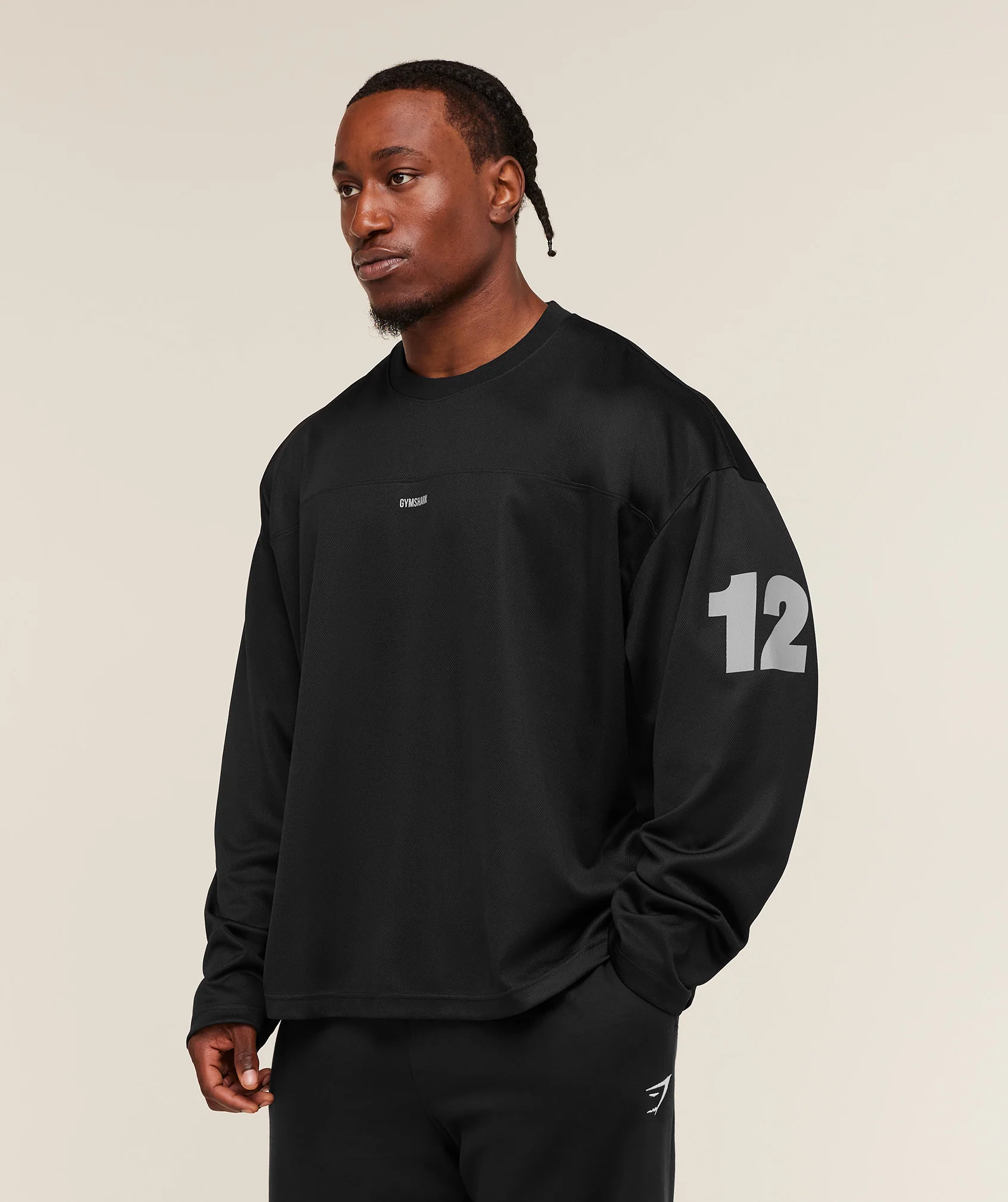 Gymshark Hockey Jersey - Black - Image 3
